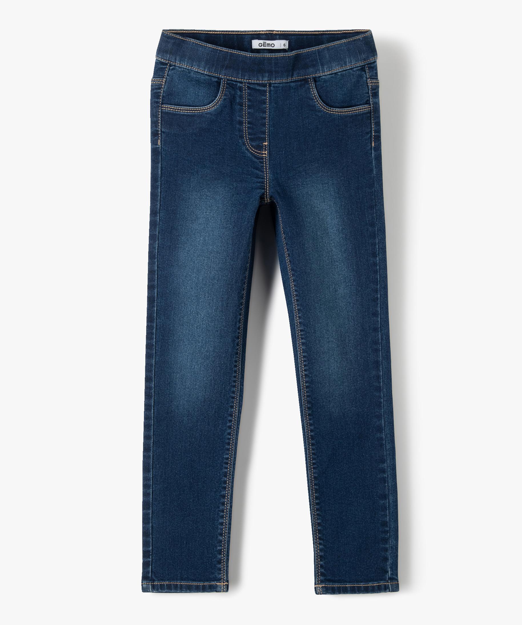 Legging Stretch Bleu Fonce Elle Est Ou La Mer Fille