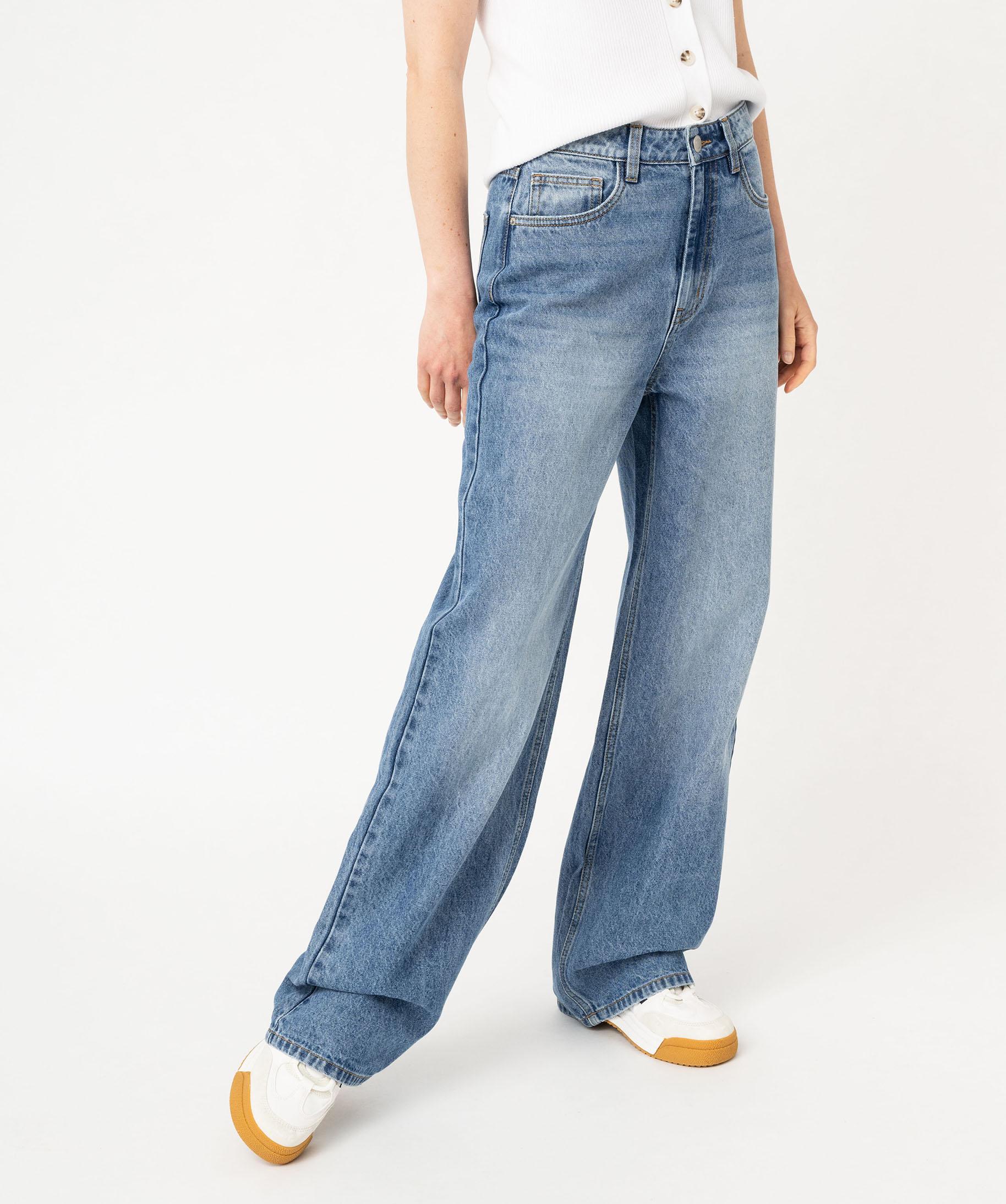 Jupe En Jean Talle Haute Délavé évasé | Mode En Lgne | Denm Fashon