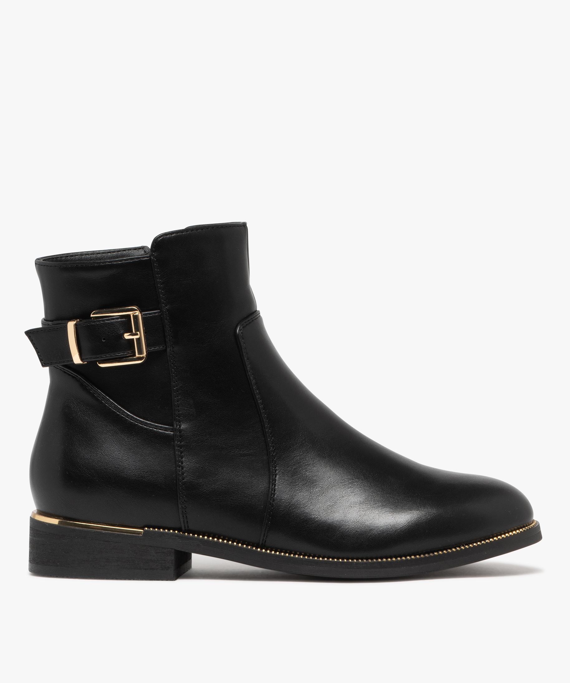 Bottines Femme Cuir Intérieur Cuir Noir FLORINA Bottines Femme Cuir Intérieur Cuir Noir FLORINA