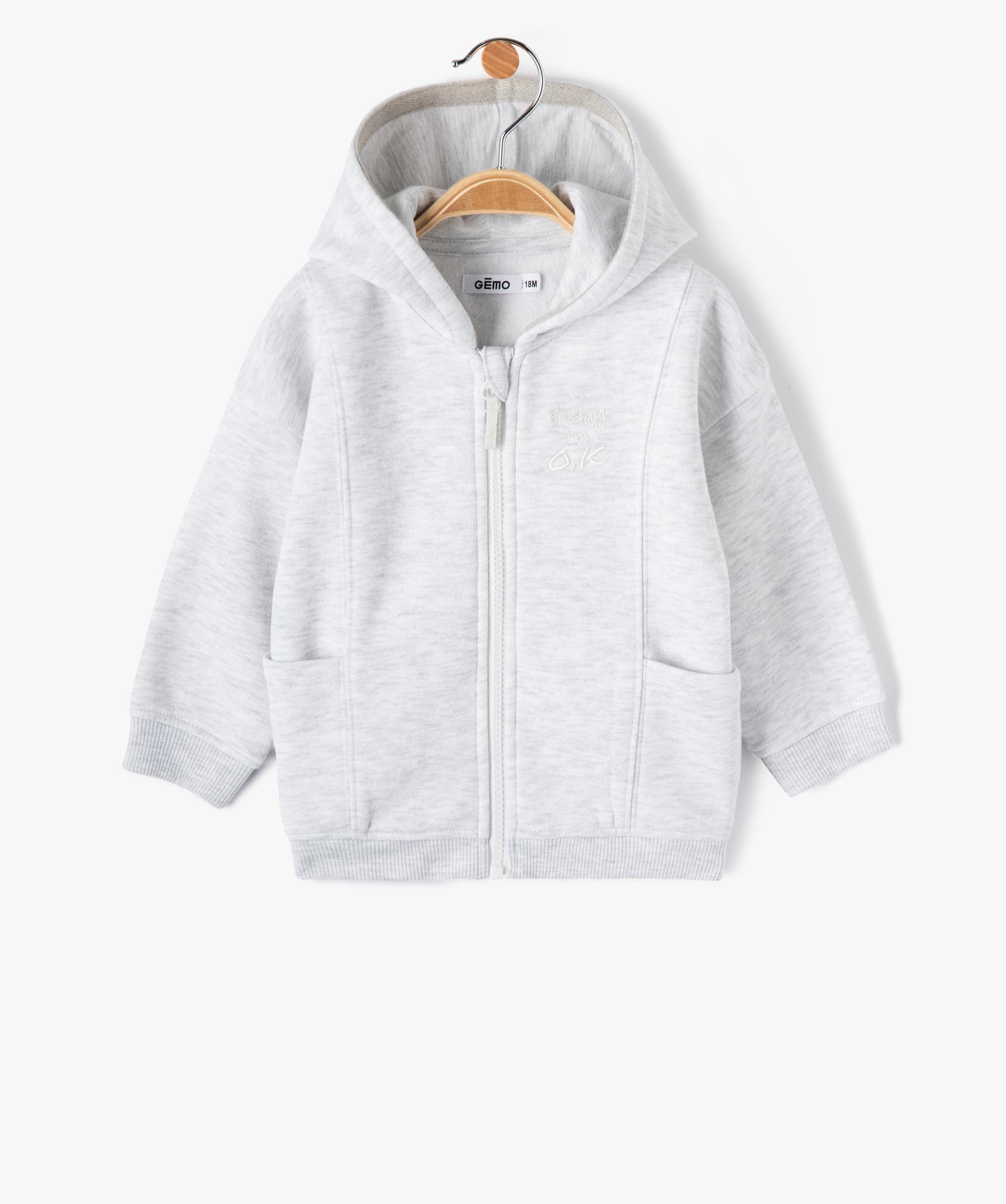 Sweat Molletonné Avec Motif XL Garçon Orange