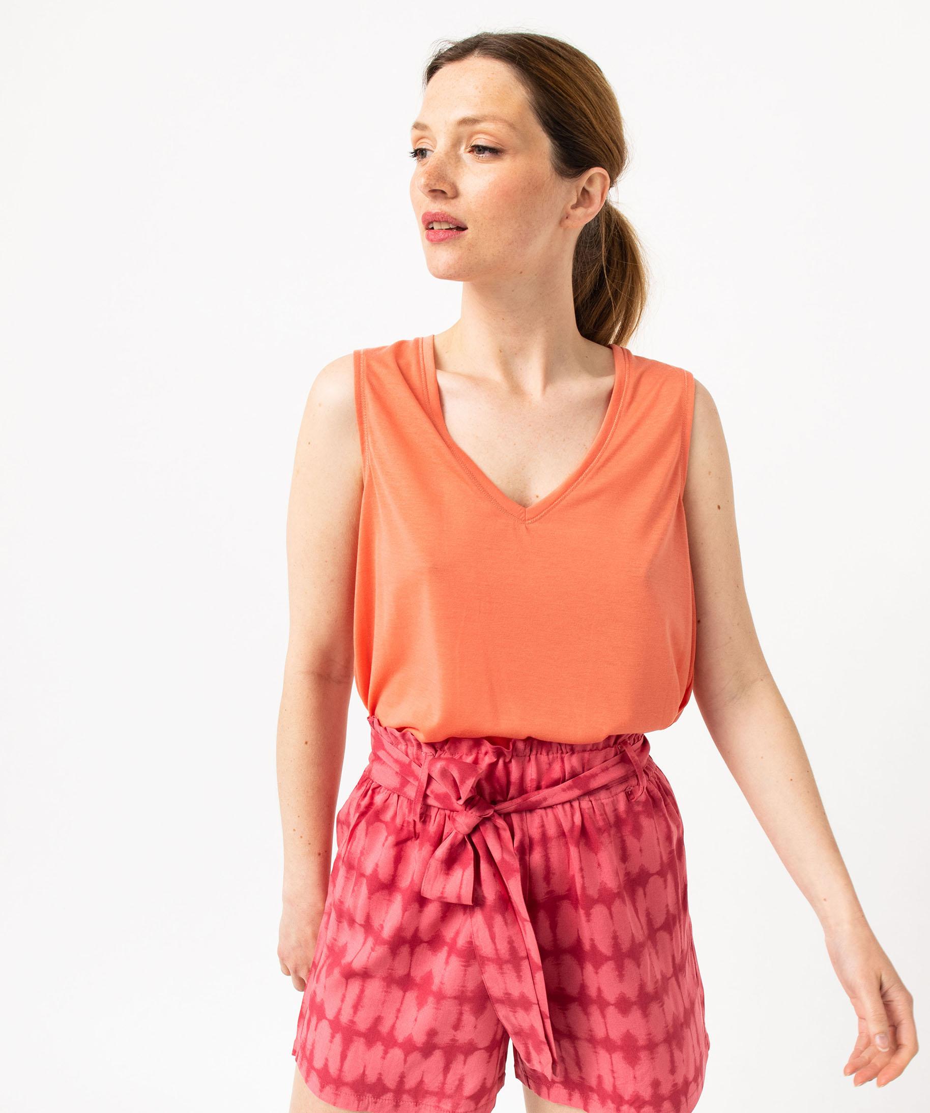 Débardeur Femme Galbant Risalti | Microfibre Sans Couture | Made In Italy | Soutien Poitrine | Taille Haute