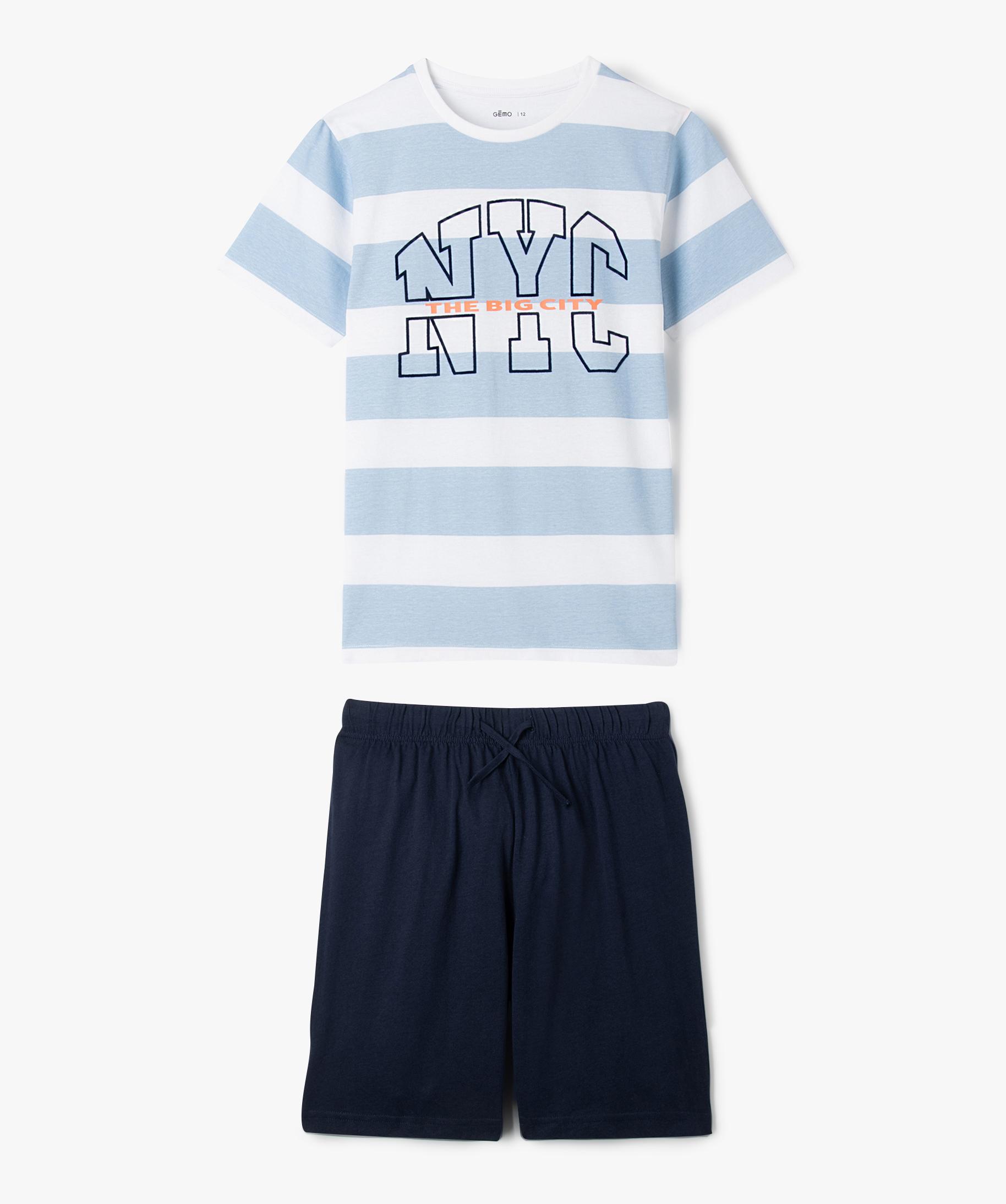 Jean Le Crop Mini rayé à taille mi-haute en blanc – Frame
