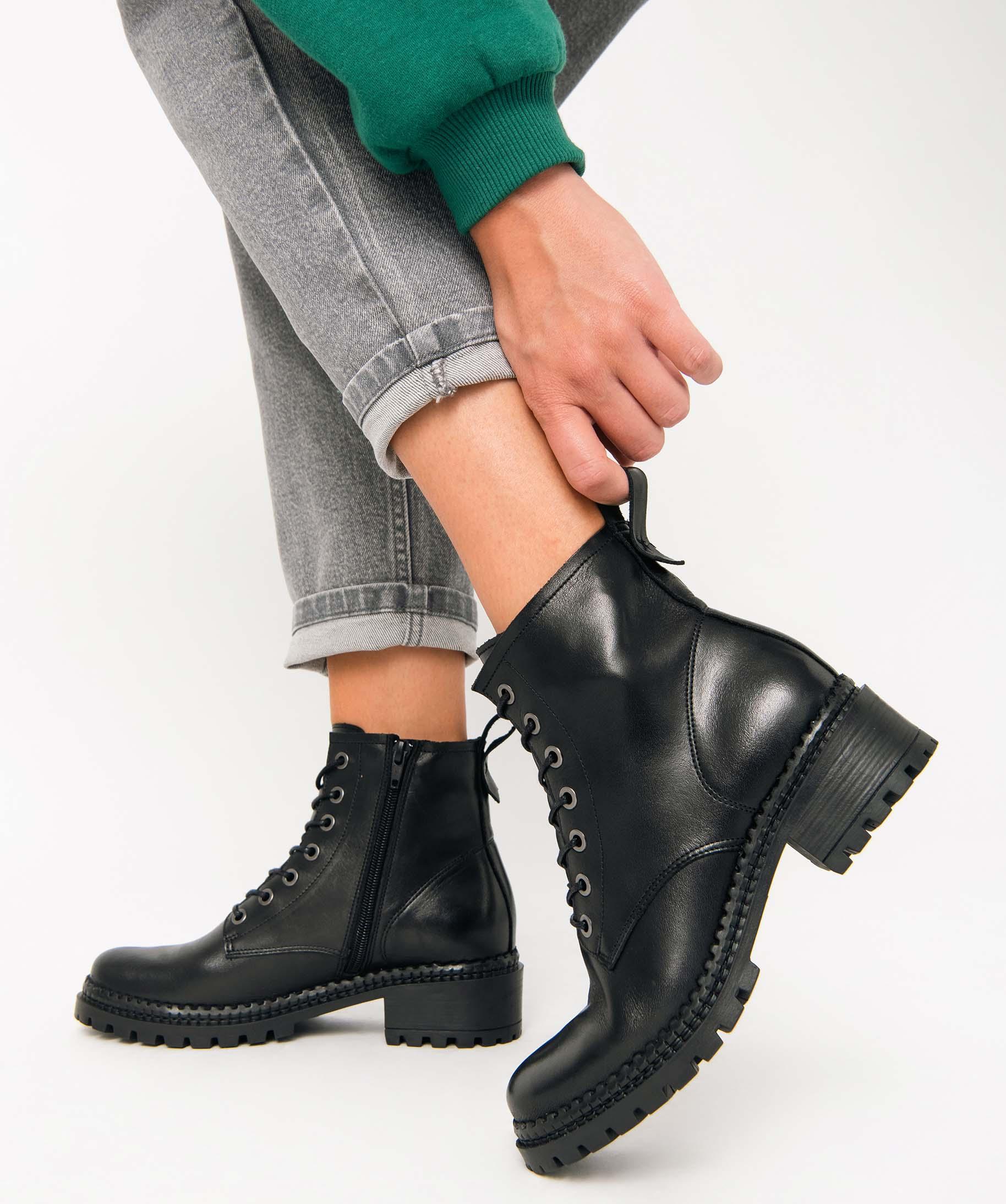 Boots femme semelle crantée sales
