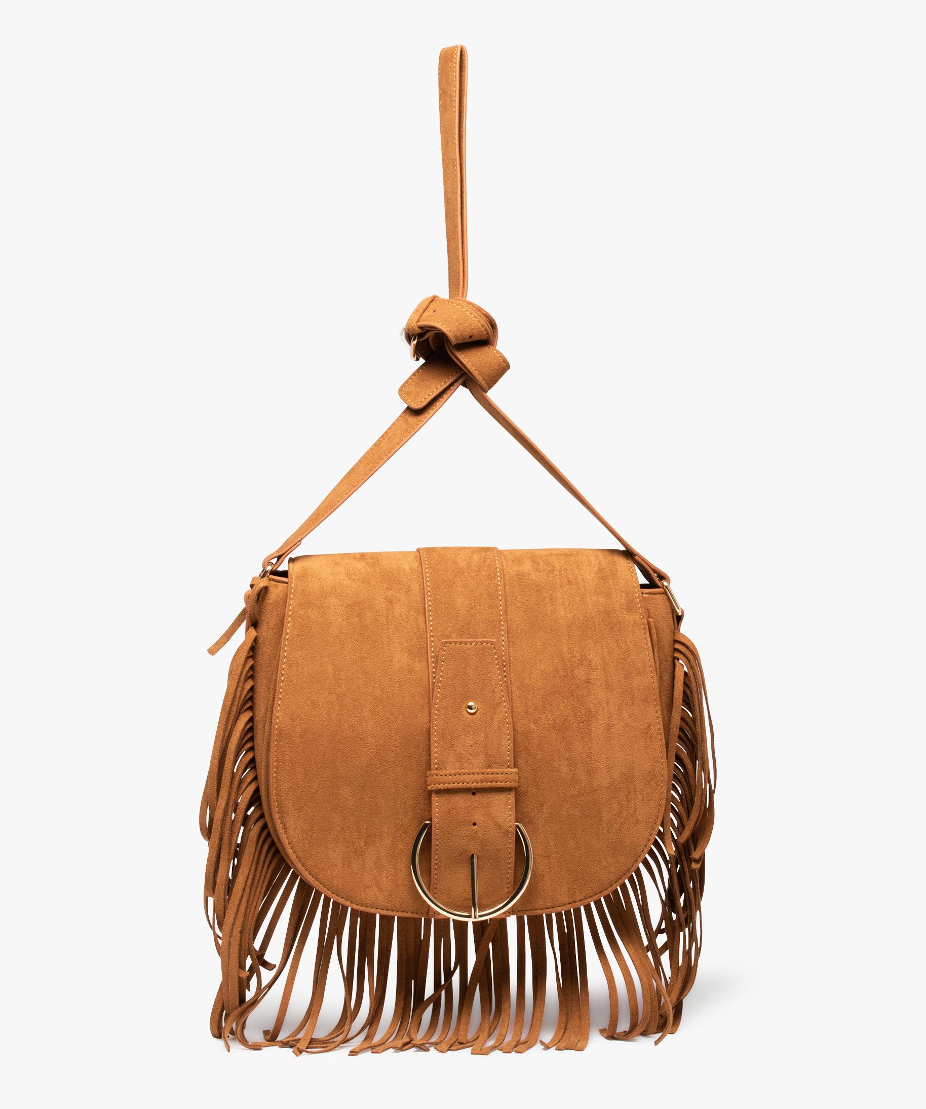Sac femme a bandouliere avec franges