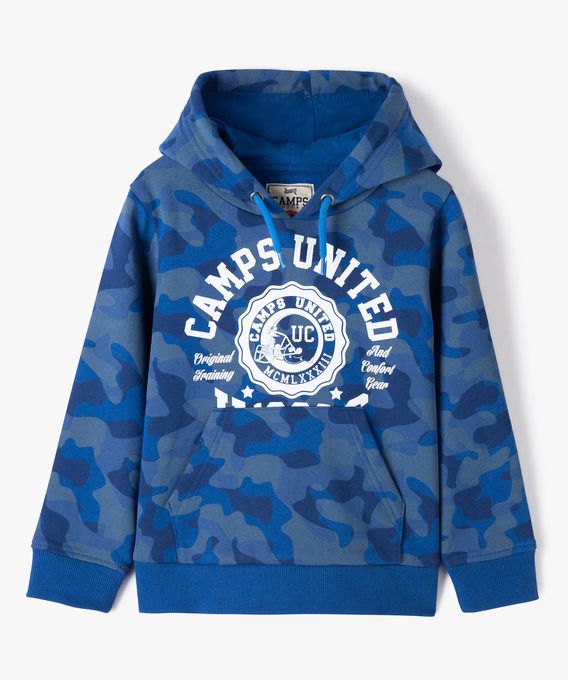 Sweat à Capuche Homme - Style Camo Skateur - Molletonné - Demi-Zip - Coupe Crème Décontractée
