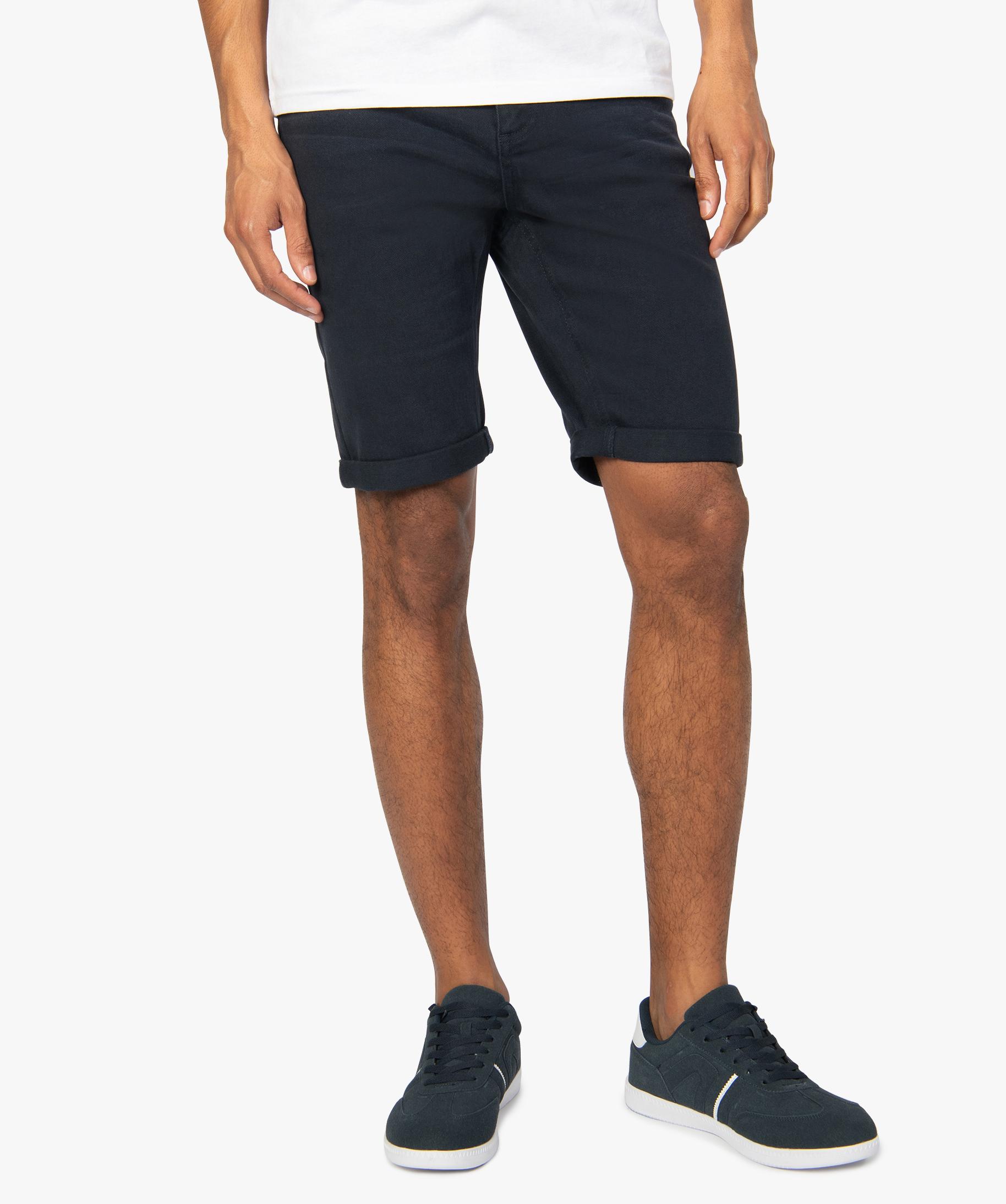 Bermudas Cargo Gemo Homme Taille 42 - Tissu Toile Coton - Couleur Blanc/noir/vert - Occasion TBE