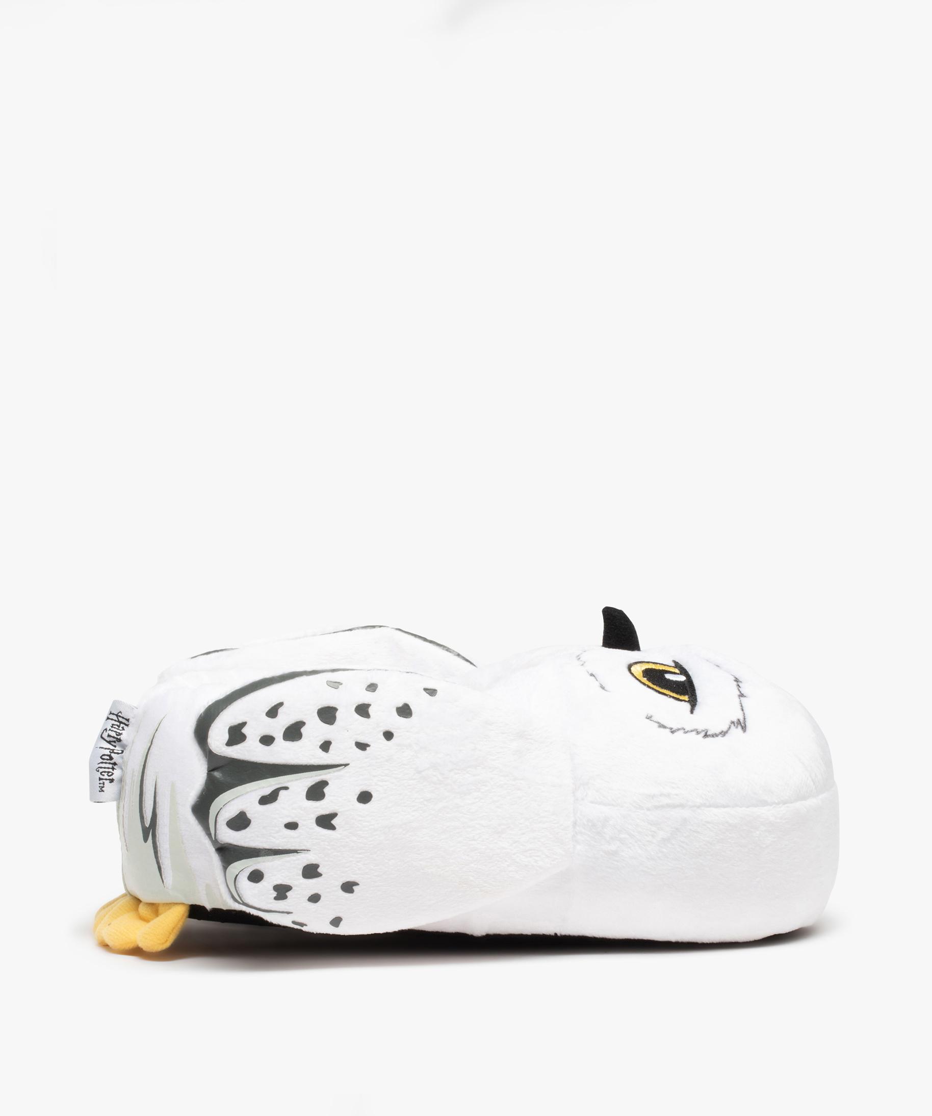 Chaussons fille en volume chouette Hedwige Harry Potter blanc