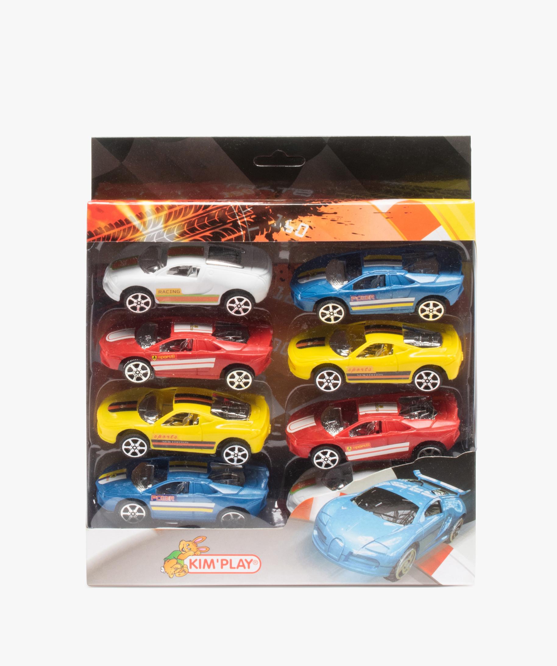 Petites voitures de courses (lot de 8) �?? Kim�??Play multico | GEMO