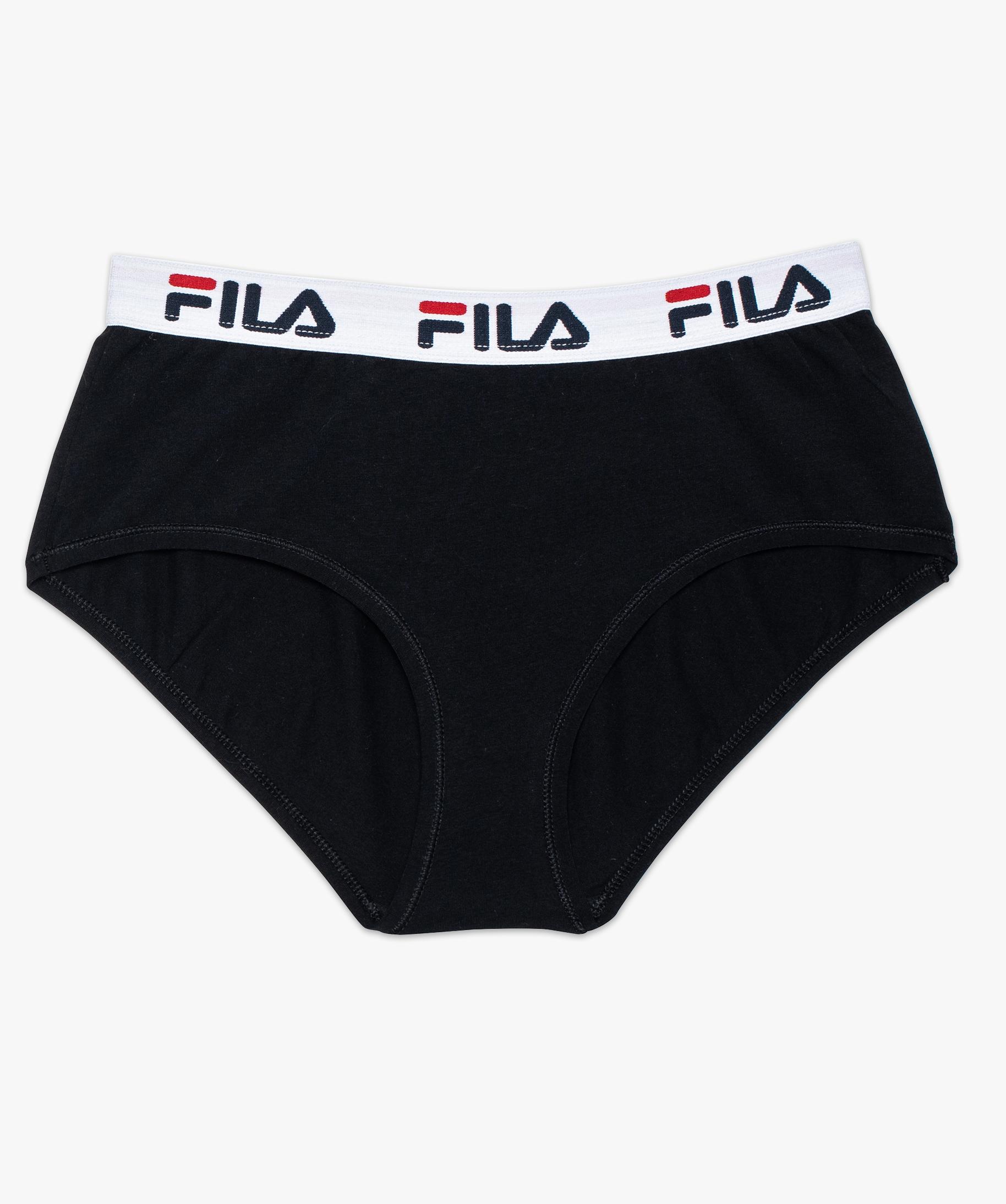 Culotte femme couvrante a large ceinture elastiquee Fila noir GEMO