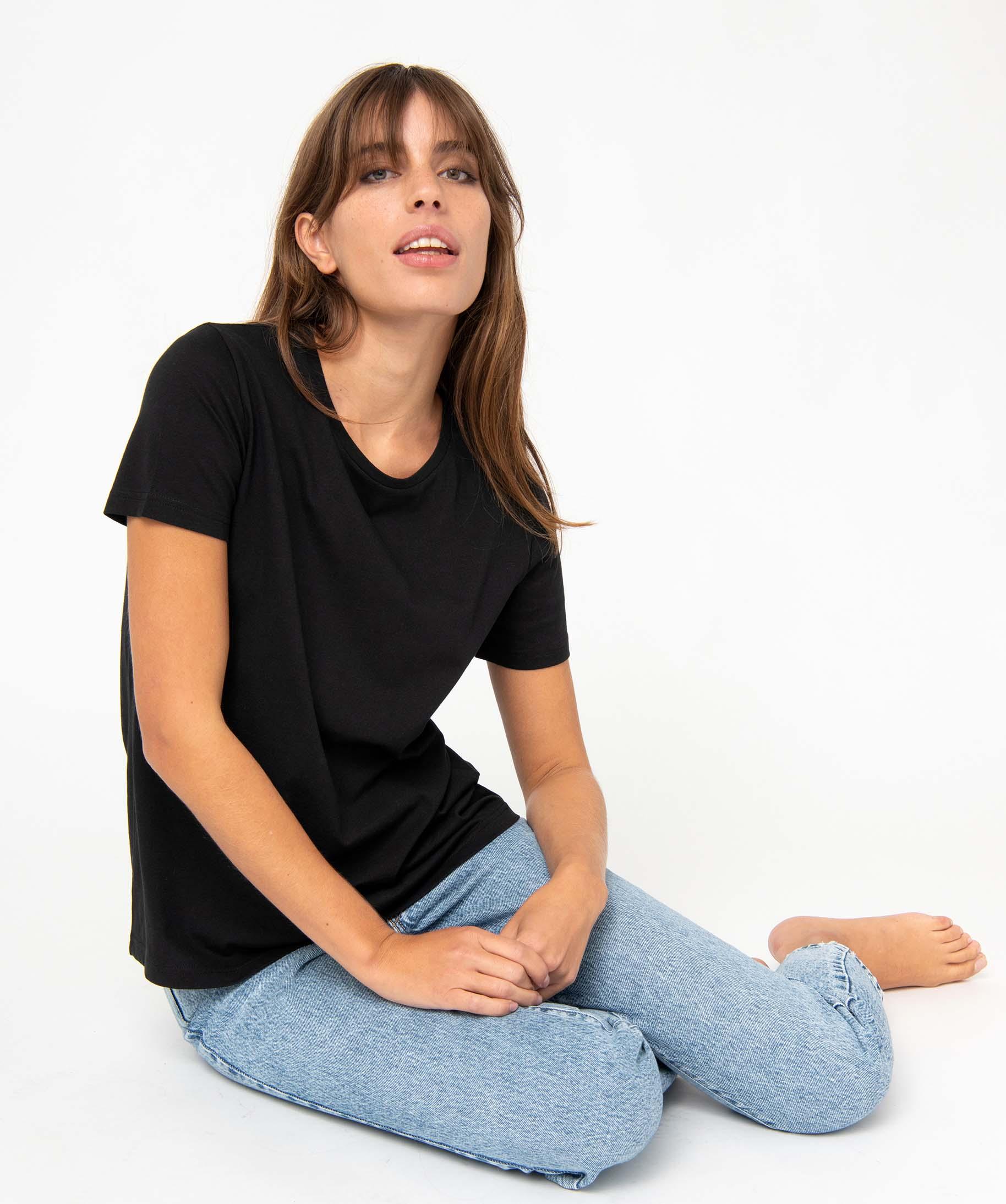 T-shirt Extra Large Merona - Rouge Et Argent à Paillettes - Manches Courtes - Femme XL