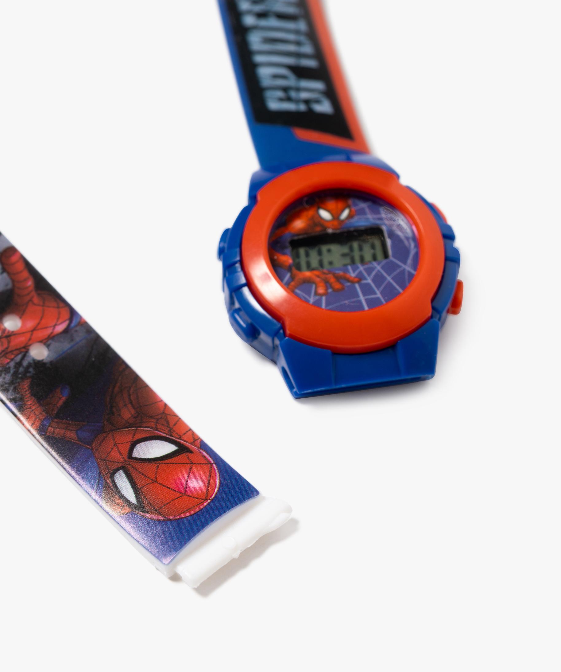 Montre digitale enfant avec motif Spiderman Marvel bleu fonce GEMO
