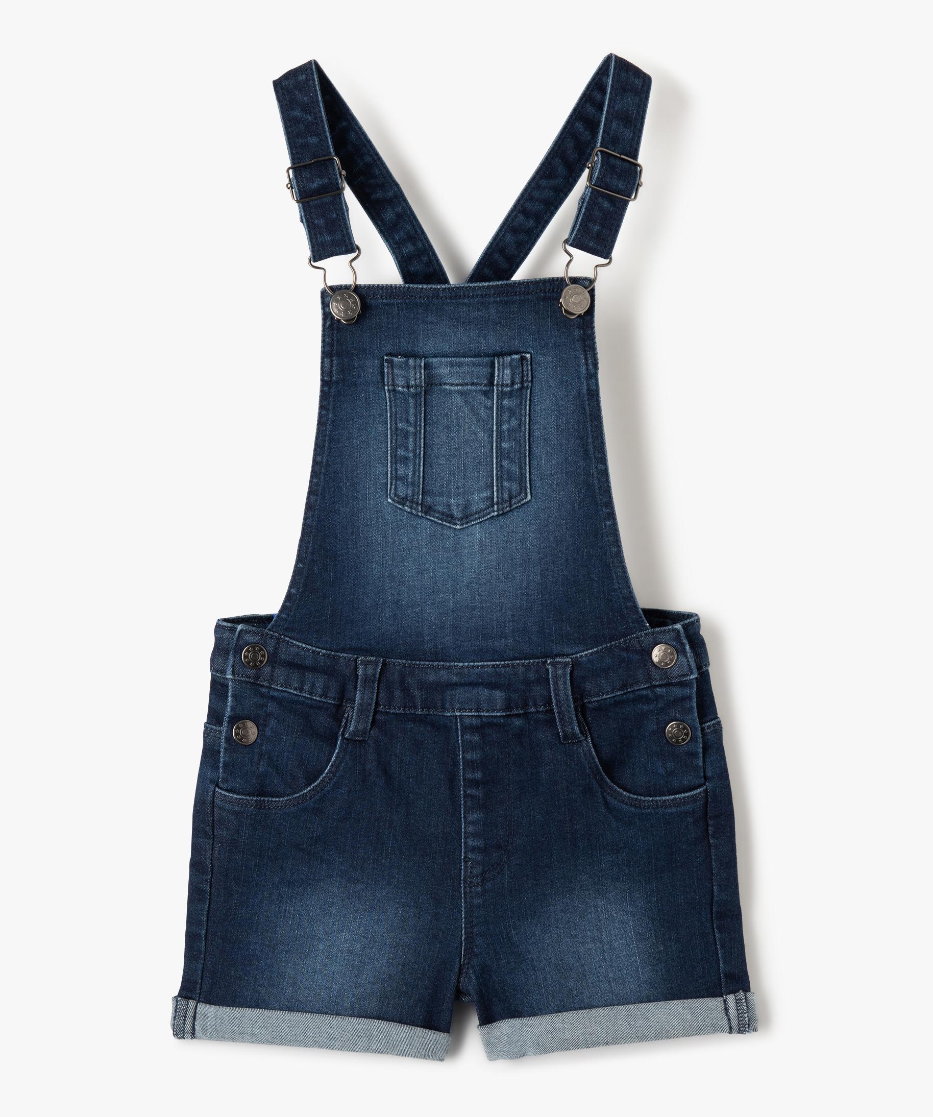 Vêtement Bébé Salopette Bébé VERTBAUDET En Denim Stone - Taille 6