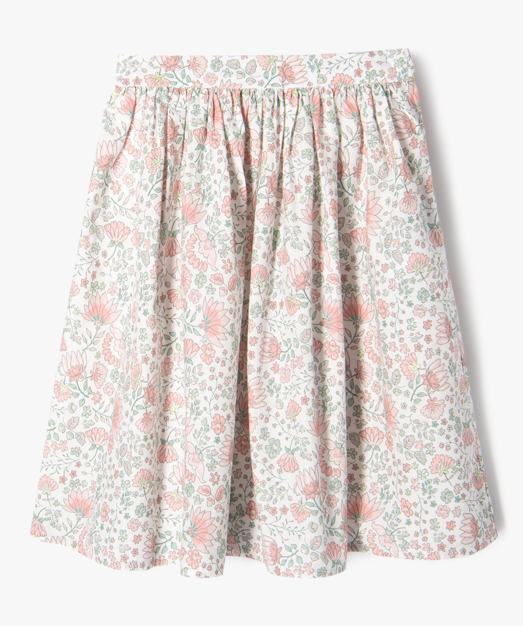 Jupe longue a motifs fleuris fille