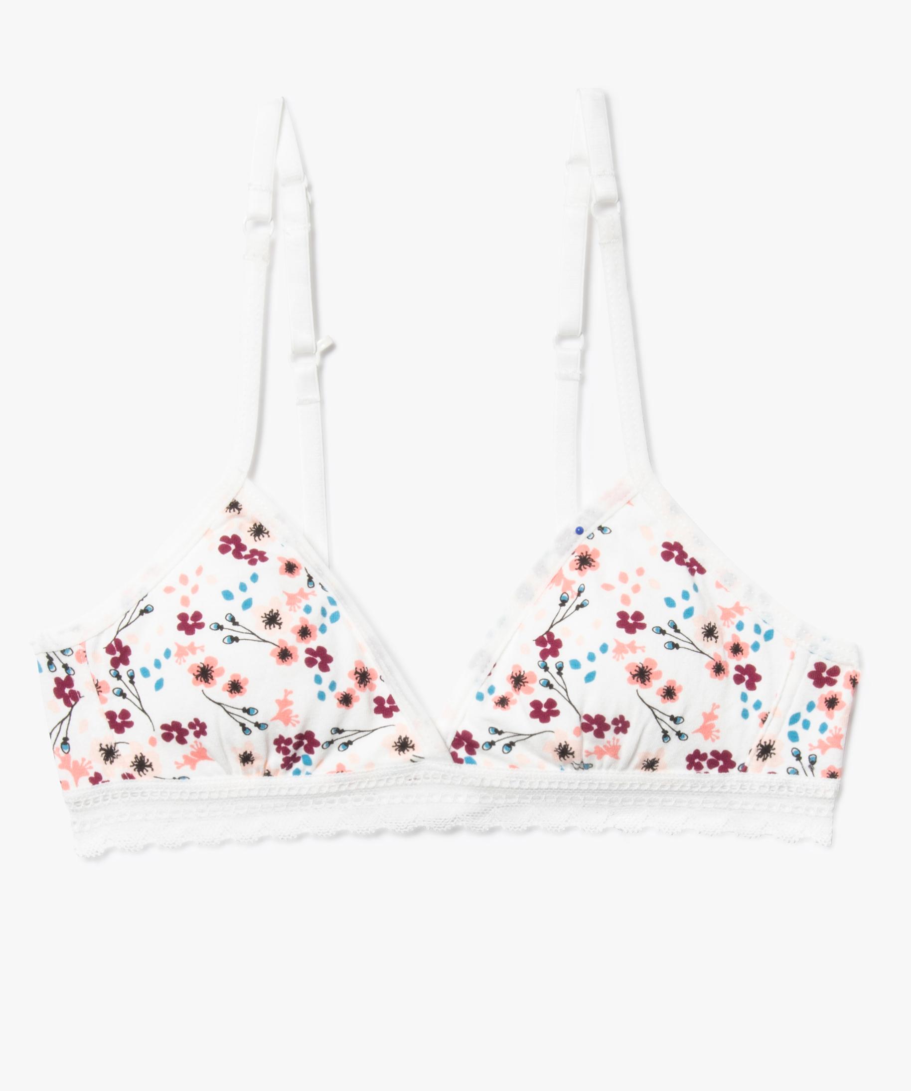 Soutien gorge triangle sp cial dos nageur fille imprime GEMO