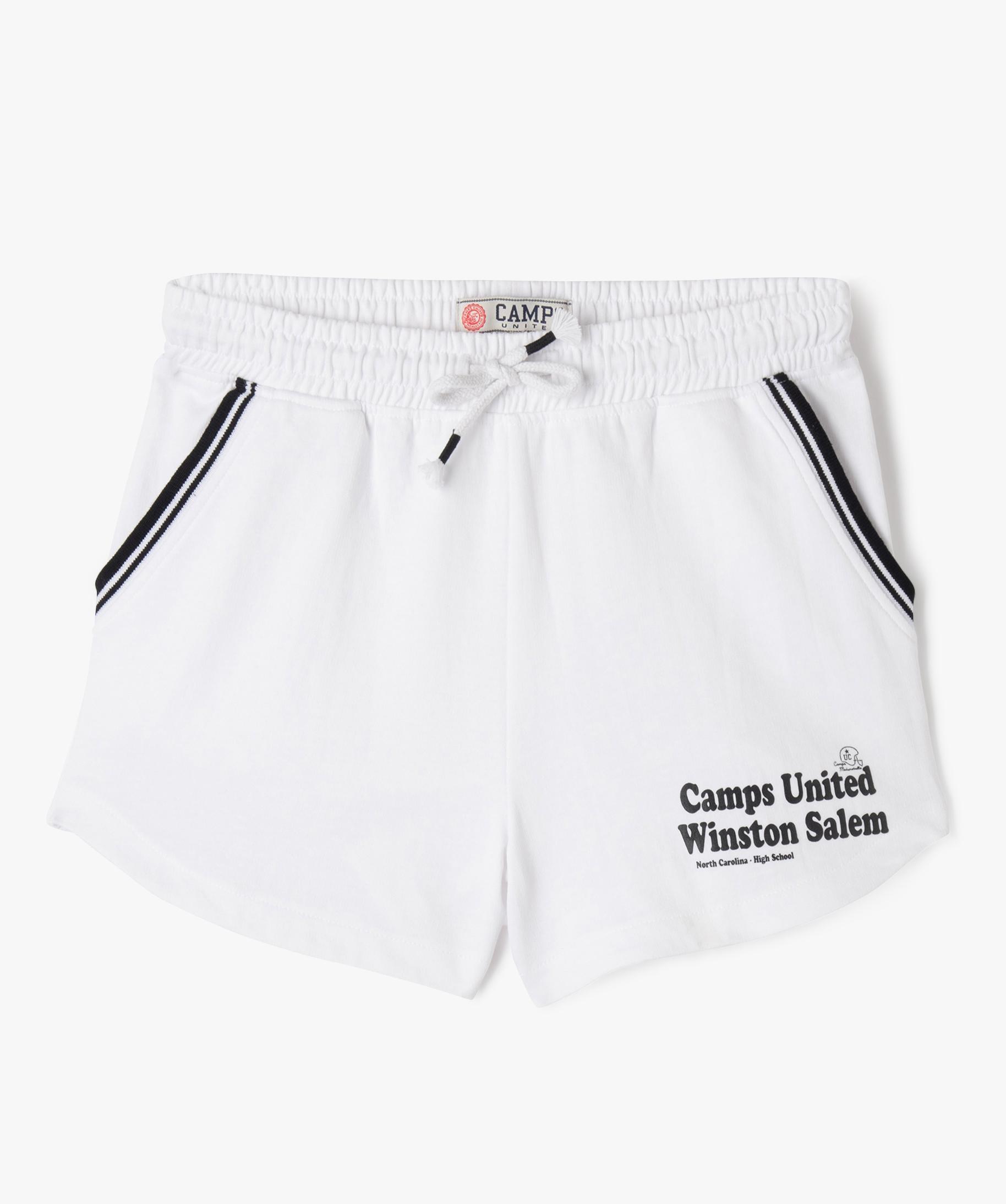 Short De Sport Avec Taille lastique Fille Camps United Blanc GEMO