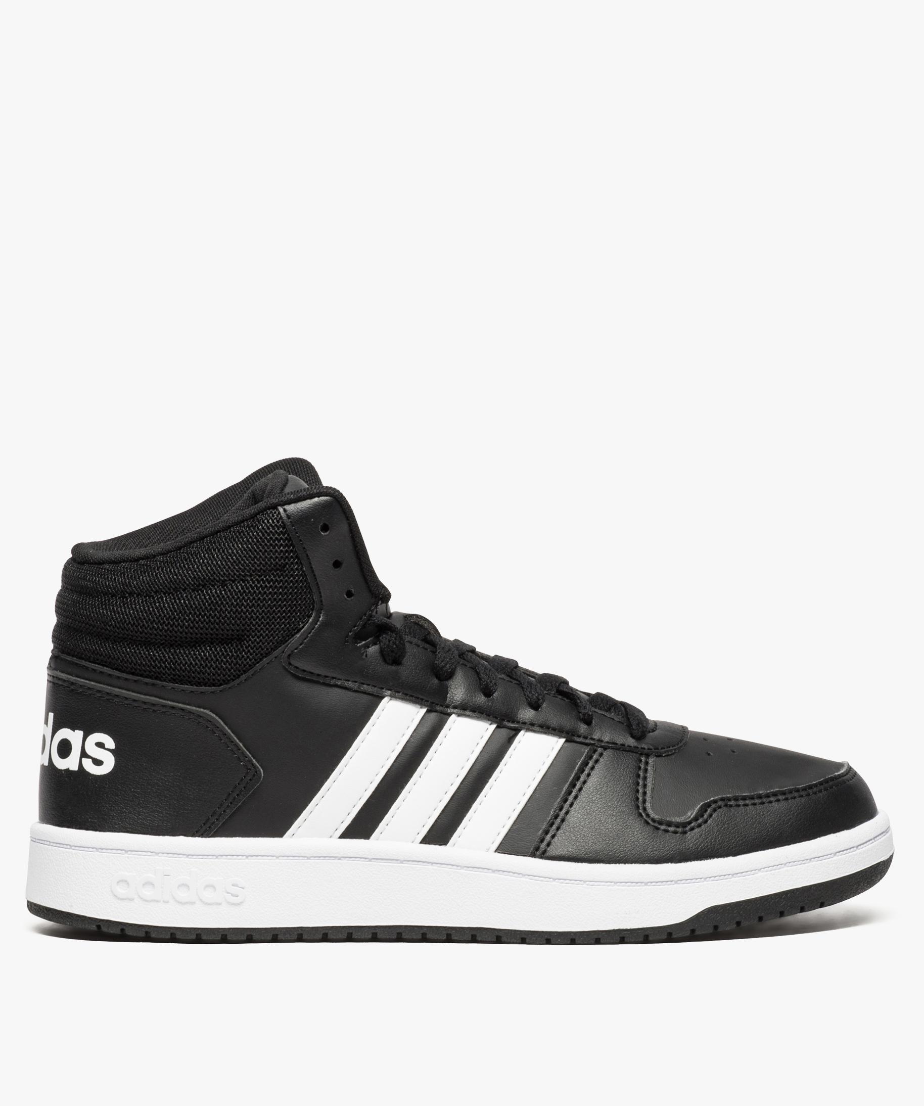 Baskets montantes pour homme Adidas Hoops 2.0 MID noir GEMO