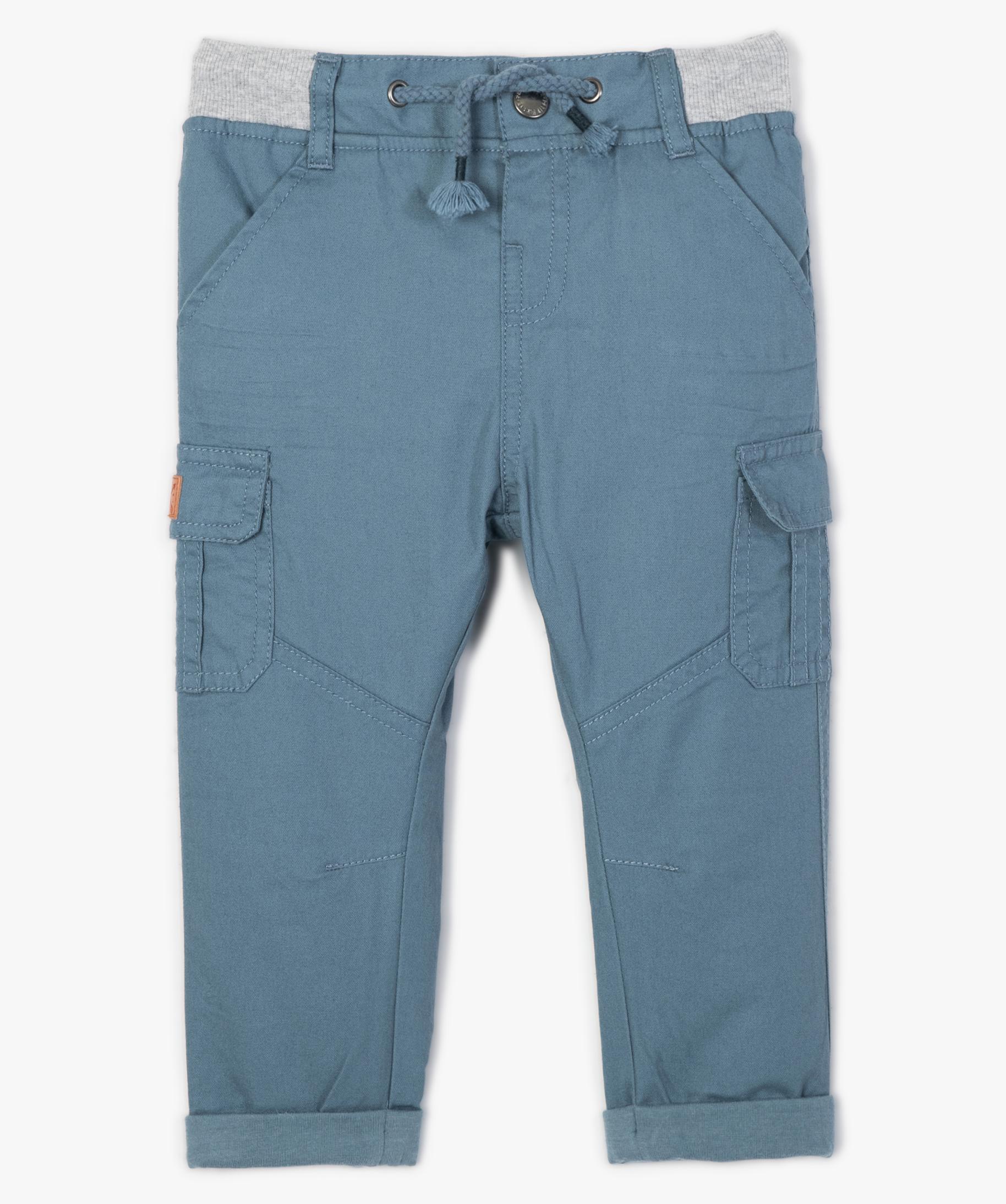 Pantalon Bébé Garçon Coton Uni Doux Et Confortable 9 Mois à 5 Ans - Style Décontracté