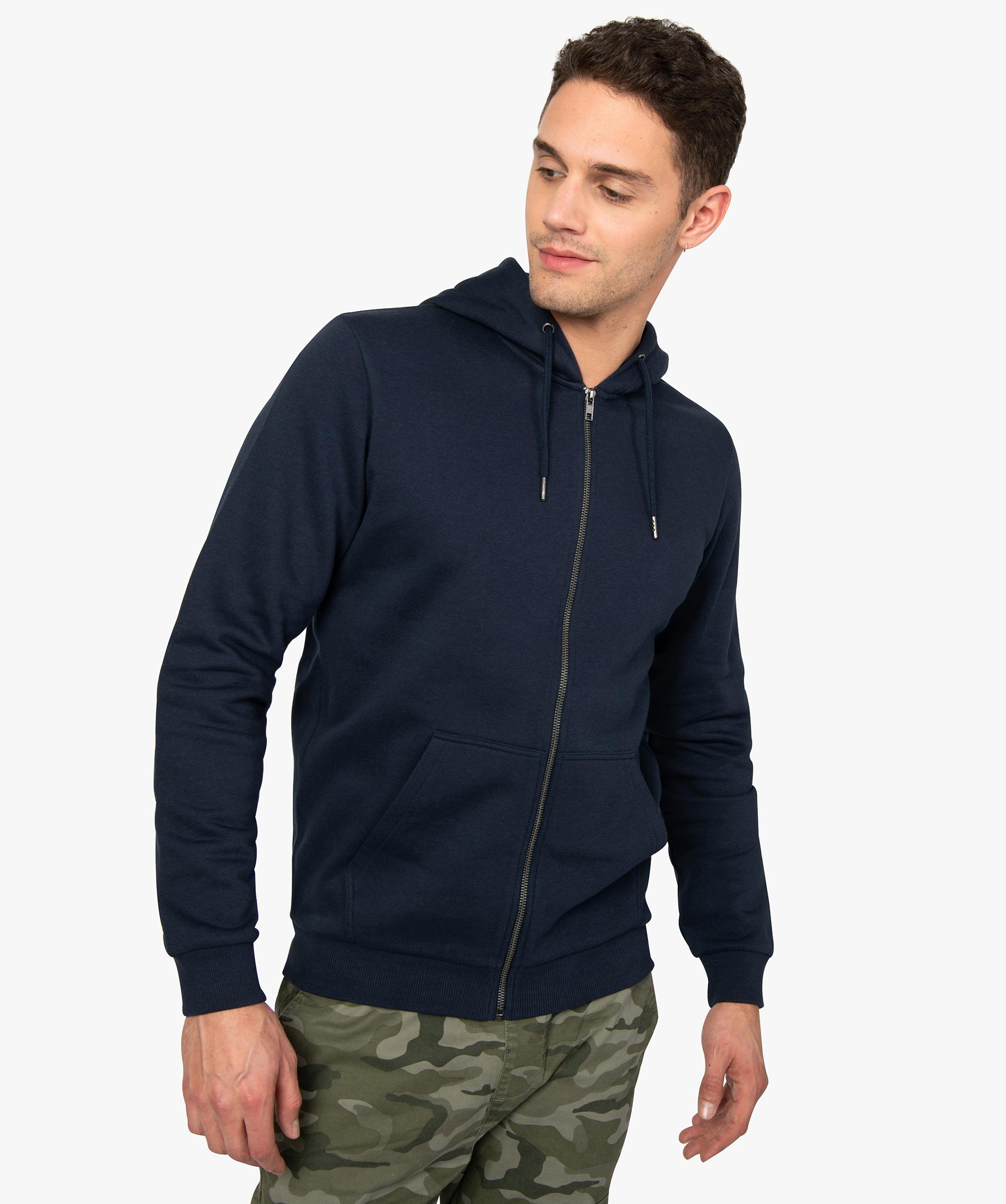 Sweat à Capuche Homme NEXT - Bleu - Taille S - Fermeture éclair Intégrale