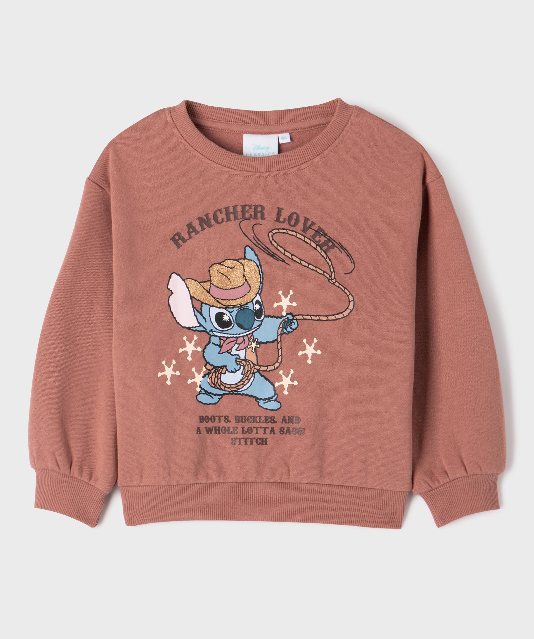 Sweat esprit western à motif Stitch fille - Disney