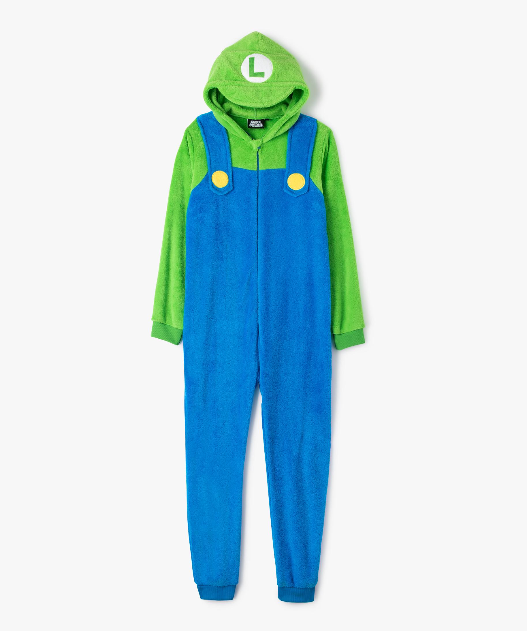 Pyjama Combinaison Shrek Pour Garçon - Capuche Avec Oreilles 3D - Tissu Polyester Doux - Fermeture éclair Centrale - Pour Nuit Et Jeu - Taille Selon âge