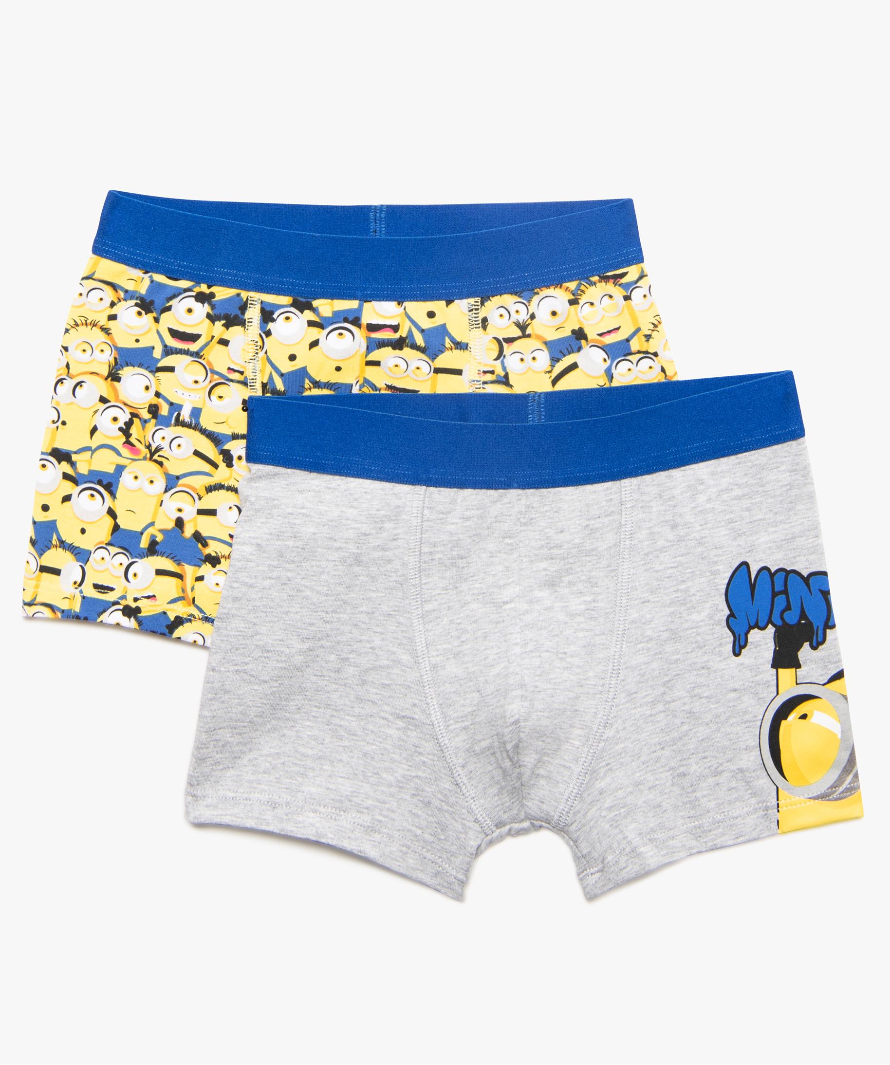 Boxer Garcon Imprime Les Minions Lot De 2 Gemo