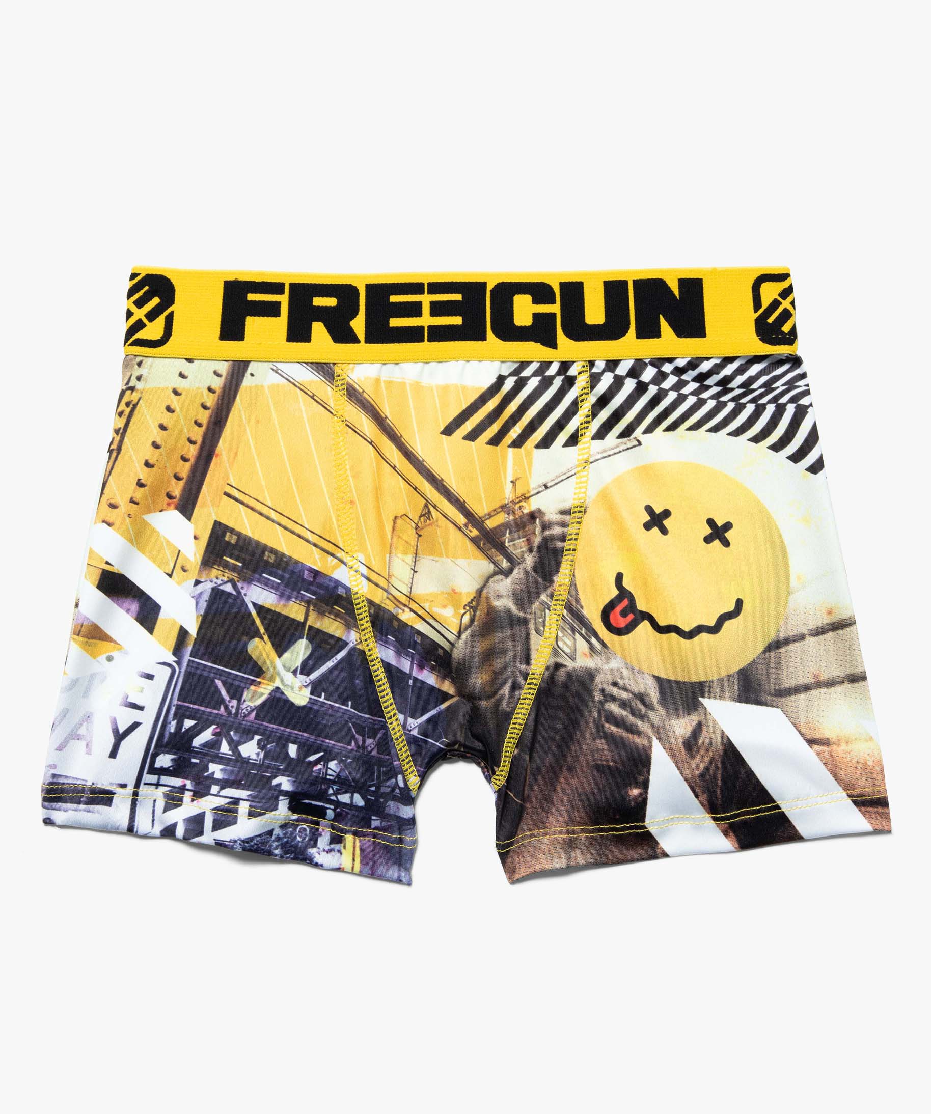 Boxer Garcon En Microfibre Imprime Emoji Freegun Gemo