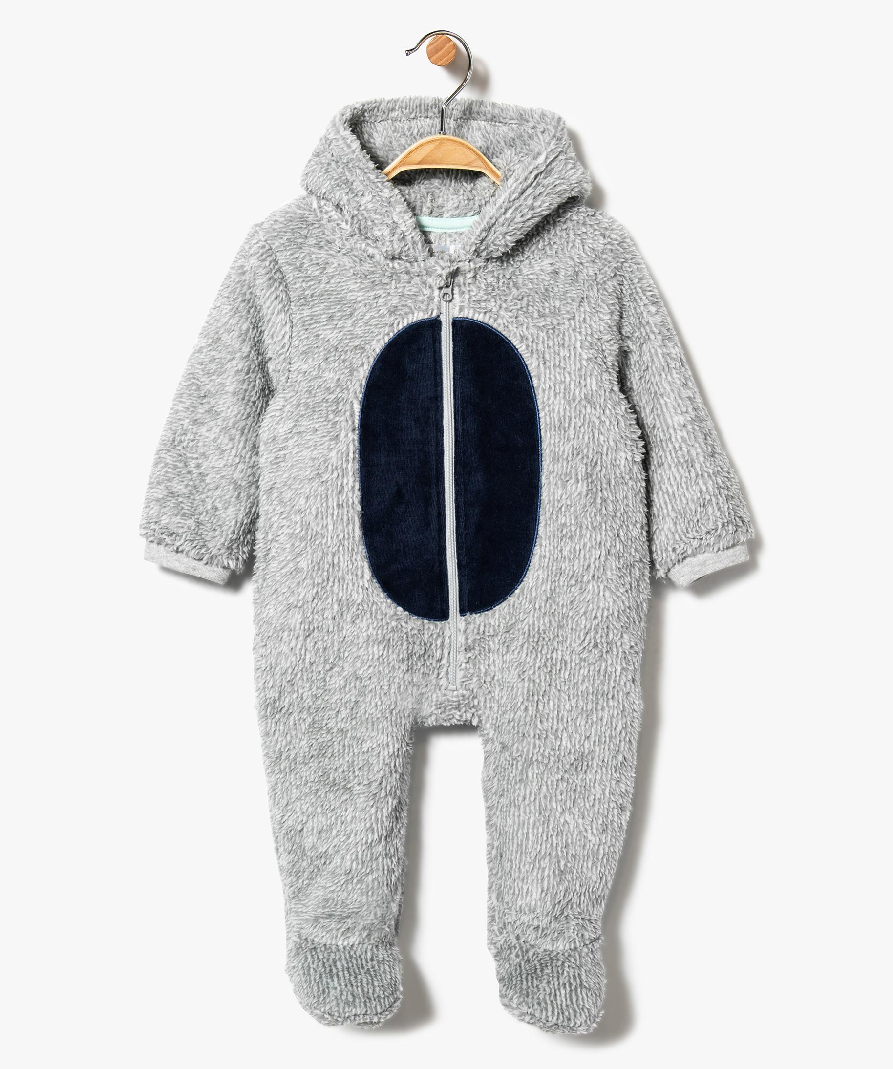 Surpyjama Bebe En Maille Peluche Motif Dragon Gemo