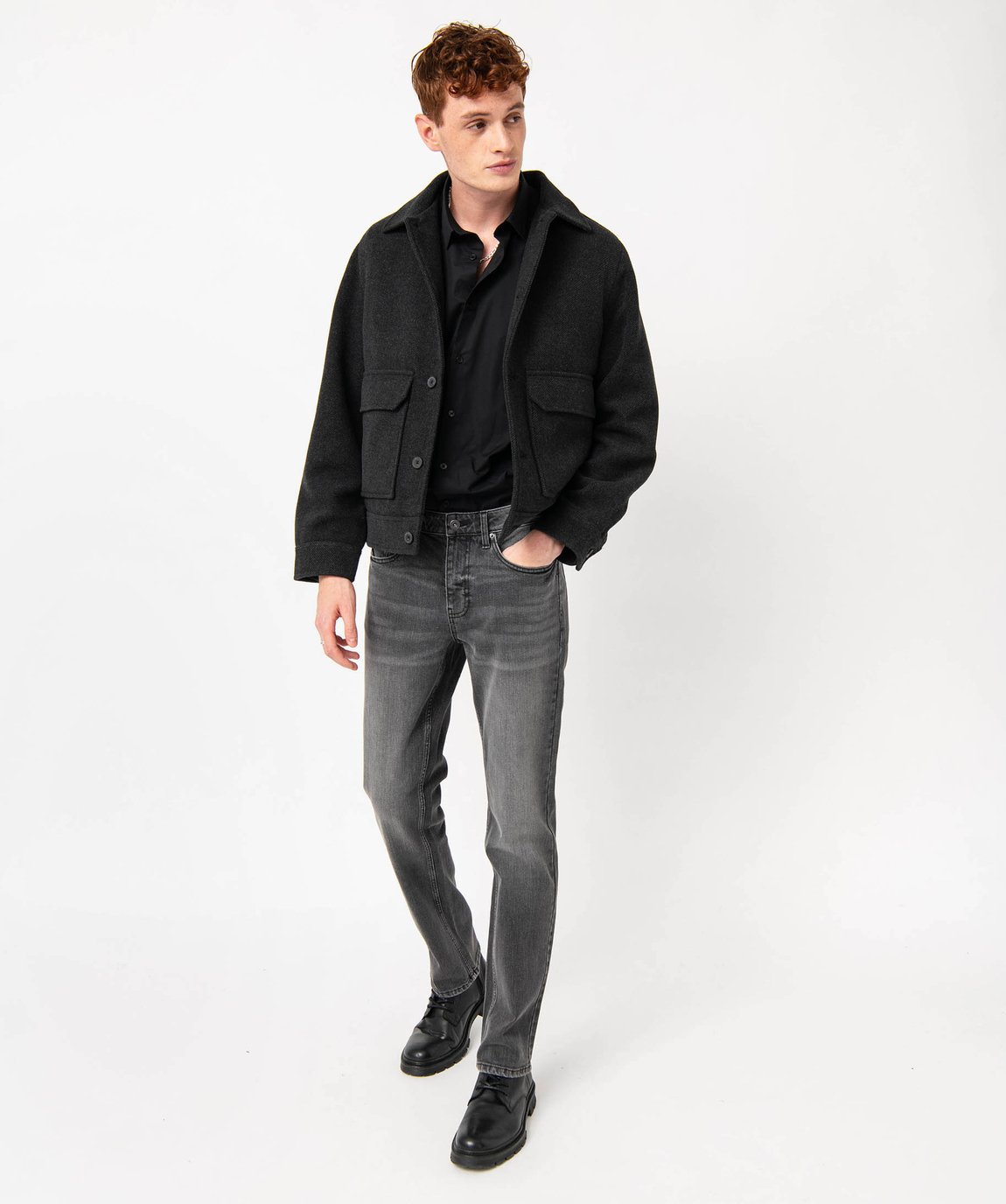 Veste Blazer Liberto Gris à Rayures - Taille Petit L (équivalent 38), Coton, Occasion TB