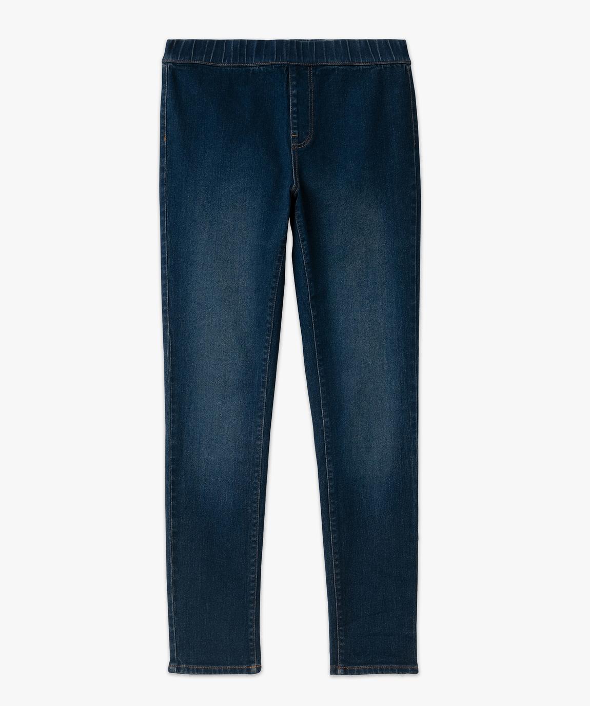 Jegging confortable à taille élastique femme bleu fonce | GEMO Jegging confortable à taille élastique femme bleu fonce | GEMO