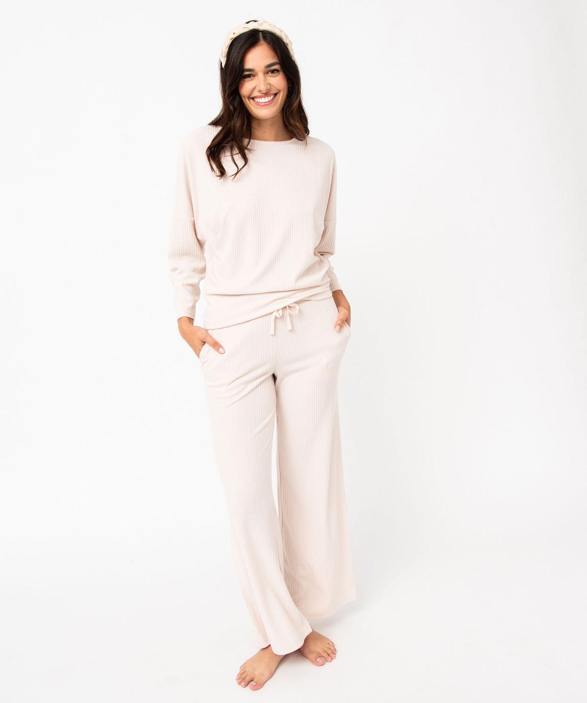 Bas De Pyjama Moelleux Femme Polaire Hiver - Pantalon Pyjama Élastique Chaud Confortable Vêtements Nuit