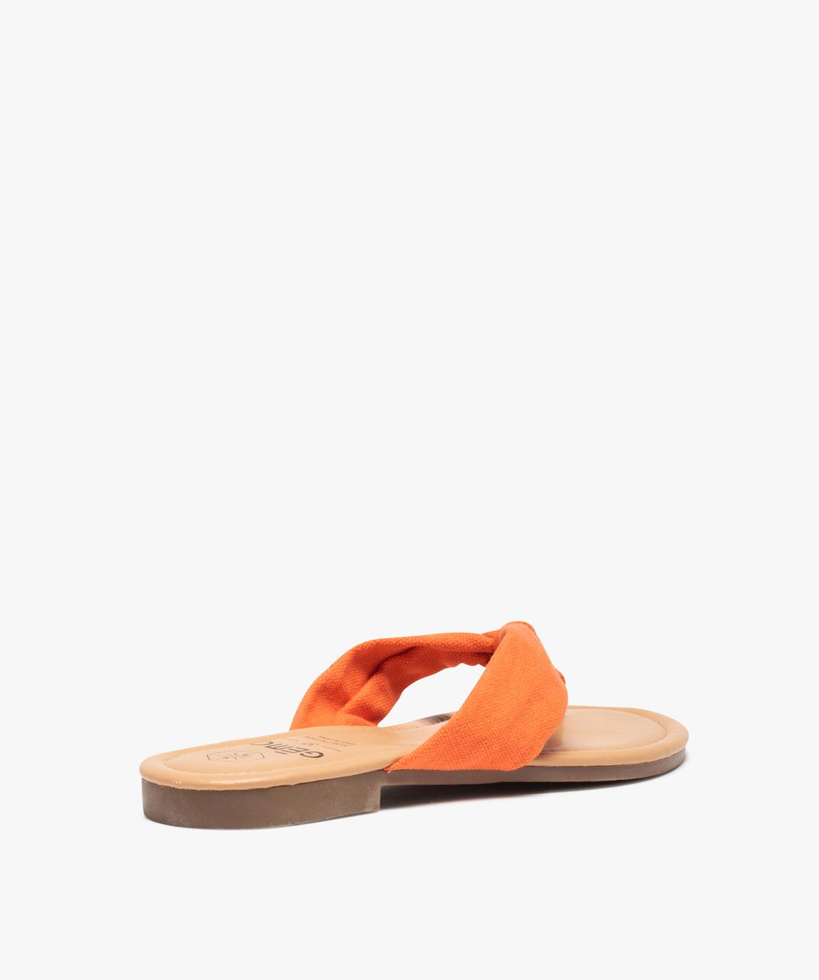 Tongs GEMO Gaxal à Fleurs - Taille 39 - Confort Plat été Printemps
