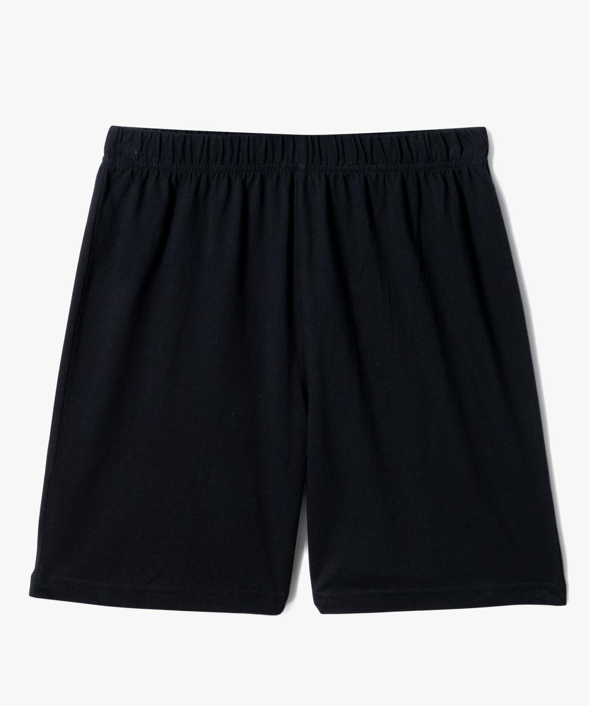 Lot de 3 pyjashorts coton bio La Redoute Collections gris blanc La Redoute