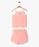 Ensemble Débardeur Et Short Greendog Pour Fille - Taille 6, Couleur Bleu/rose, Occasion Très Bon état
