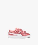 Baskets fille unies a paillettes avec double scratch Puma rose vif GEMO