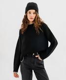 Pull court torsadé Femme - Rouge