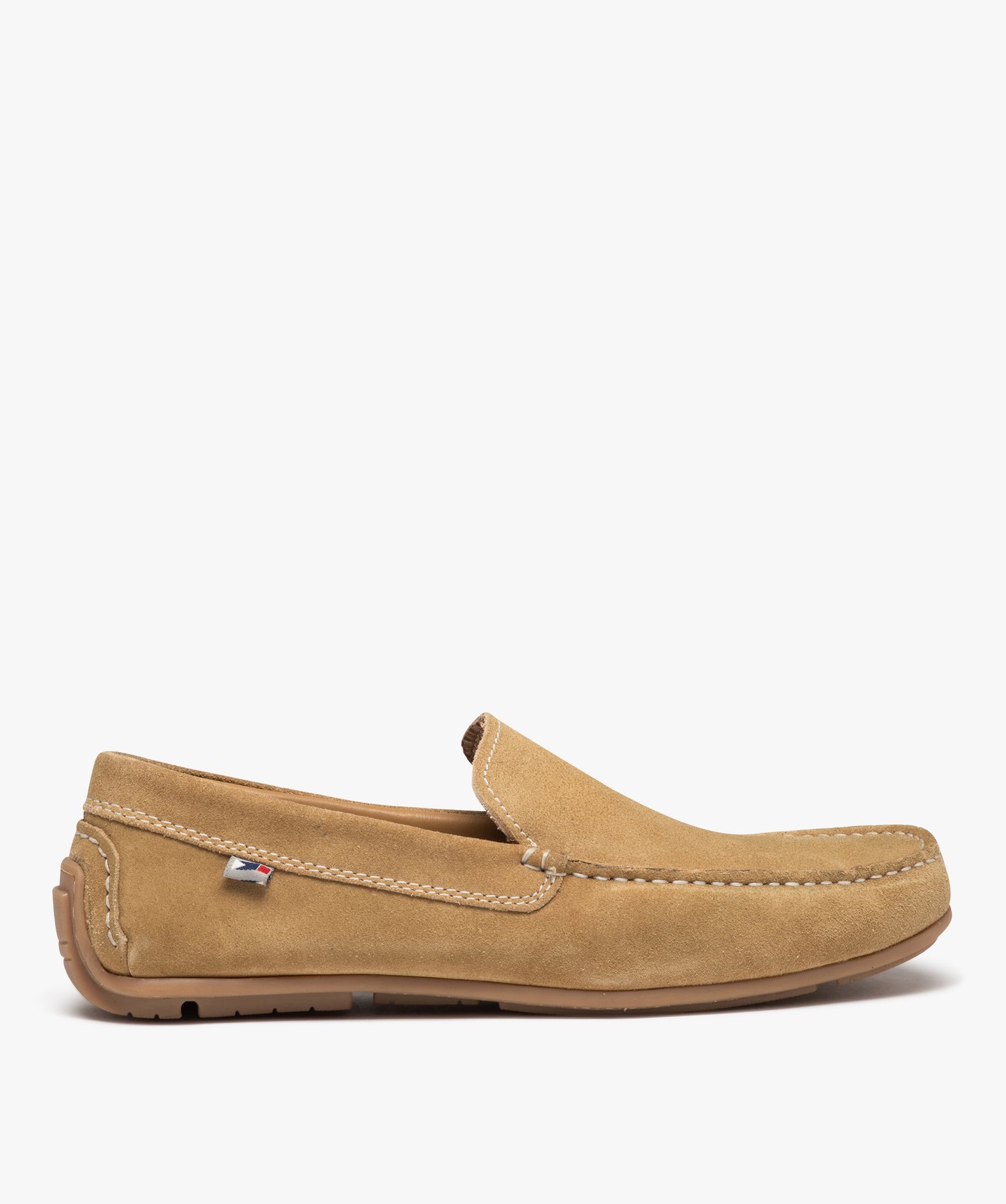 Mocassins homme unis en cuir velours - 40 - beige - URBAN STEPS G4G