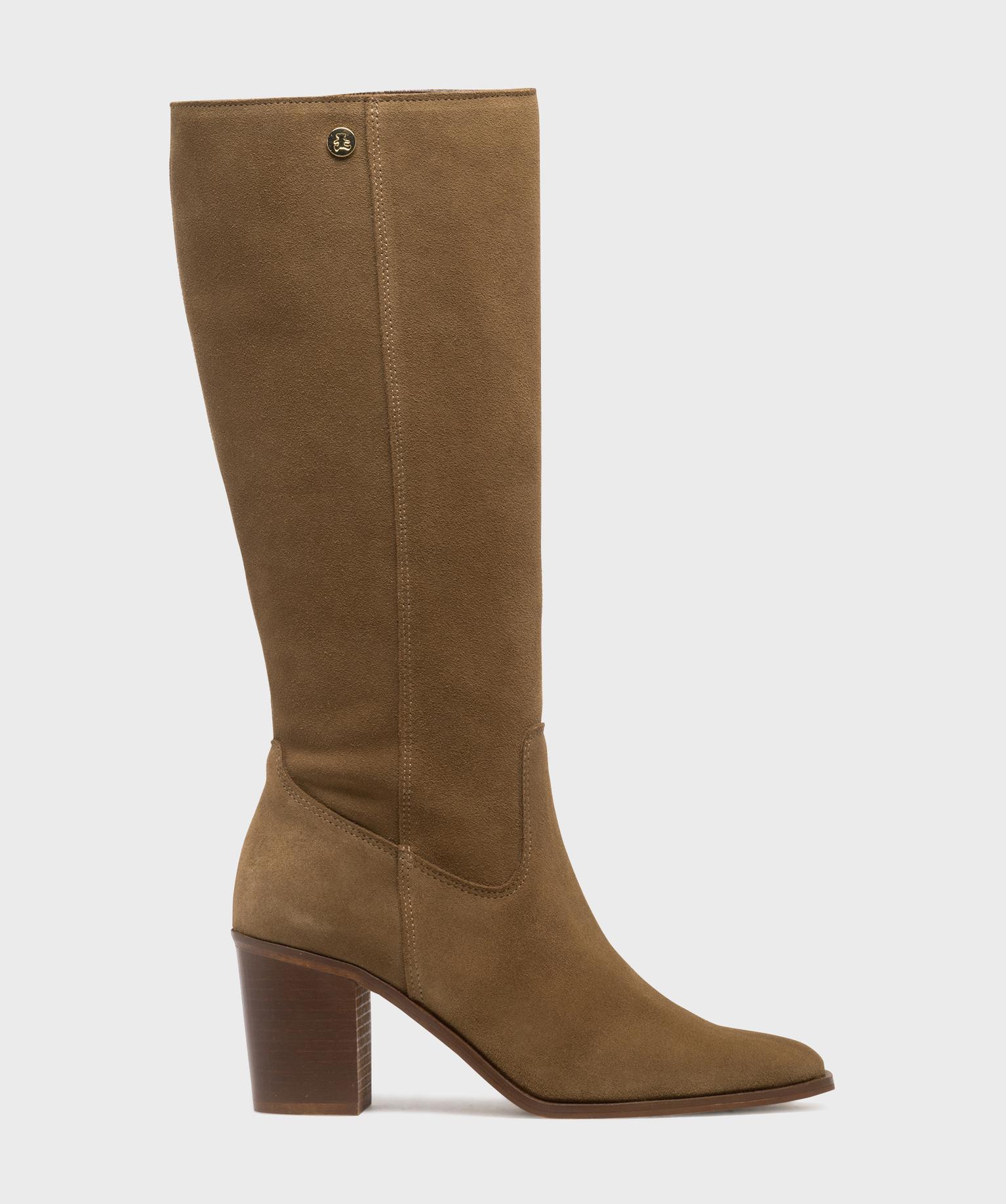 Bottes en cuir femme - LuluCastagnette - 39 - beige fonce - LULUCASTAGNETTE