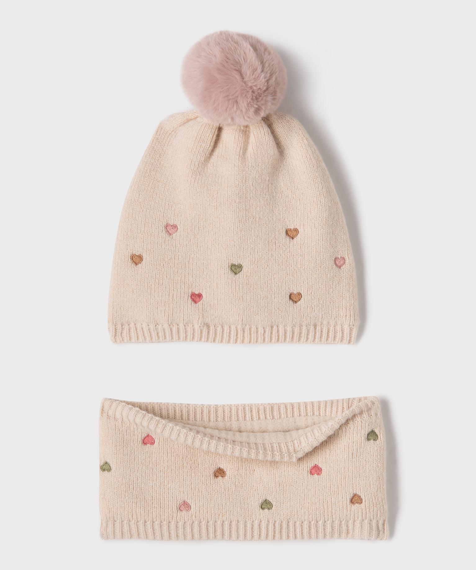 Ensemble 2 pièces bonnet + tour de cou doublés polaire bébé fille - GEMO Ensemble 2 pièces bonnet + tour de cou doublés polaire bébé fille - GEMO