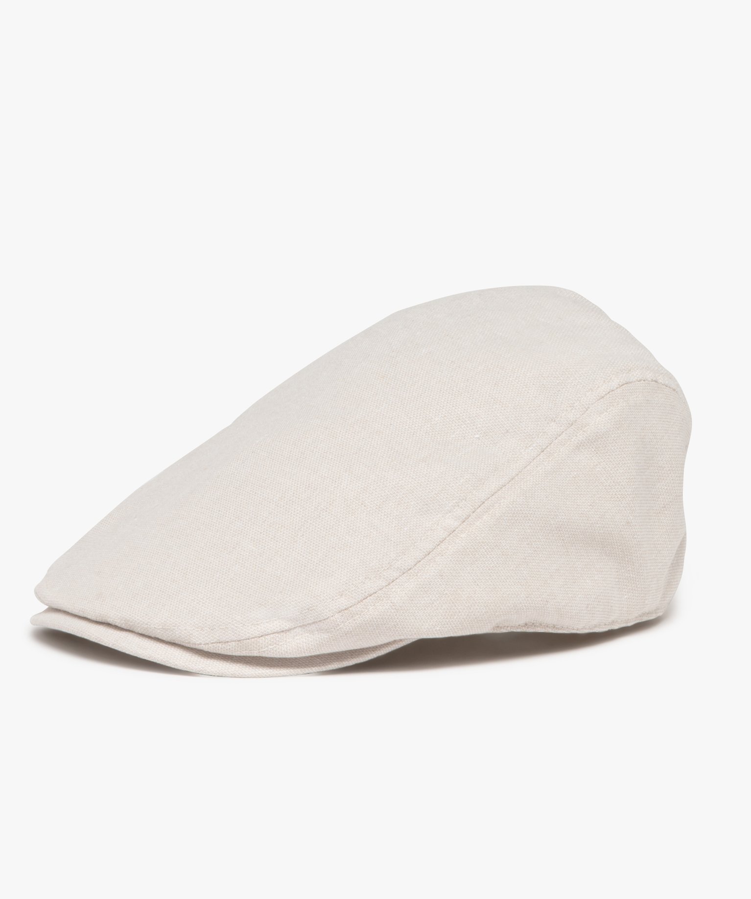Casquette plate en toile homme - 59 - beige standard - GEMO