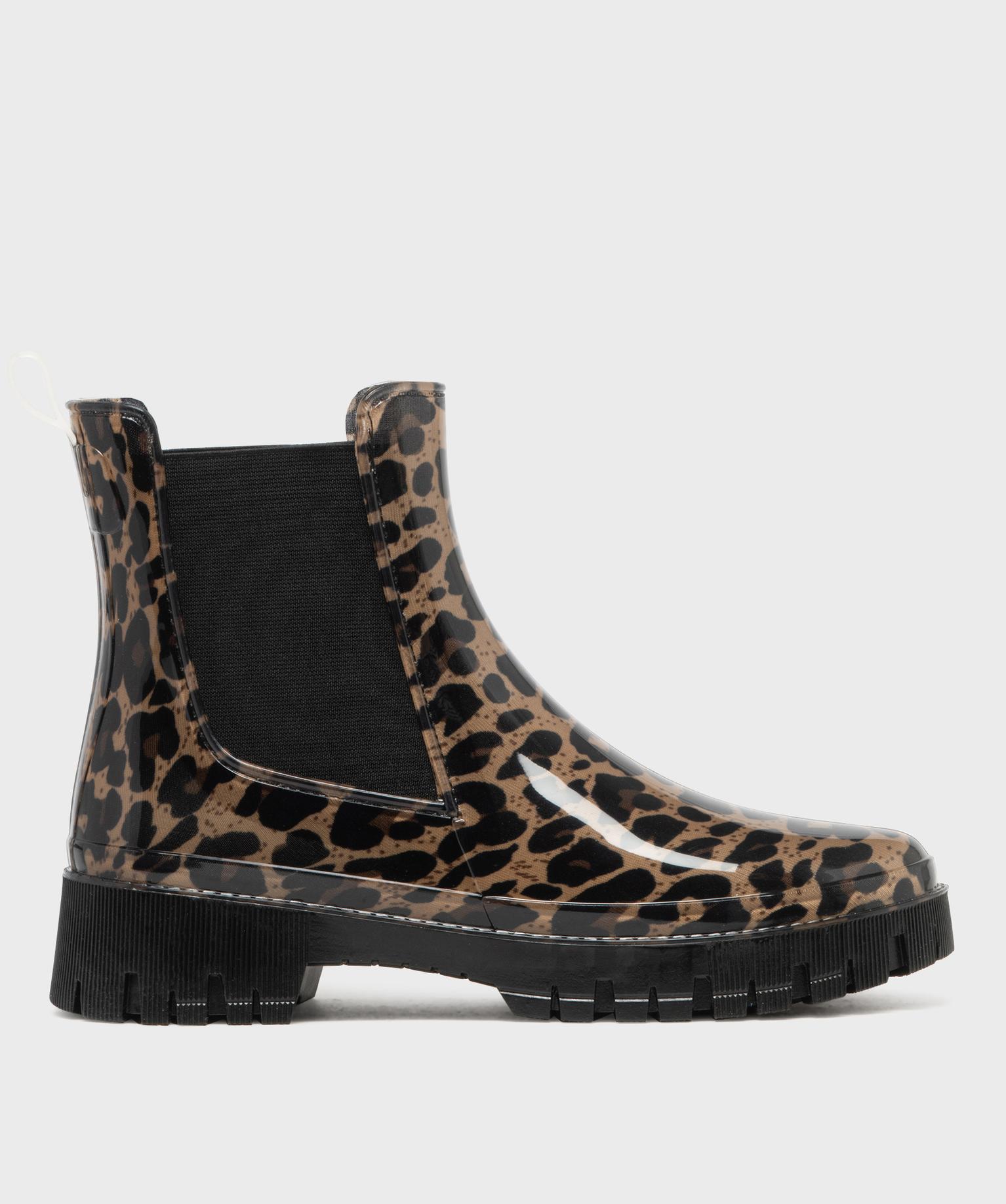 Boots de pluie imprimé léopard style Chelsea femme - Follow Me - FOLLOW ME