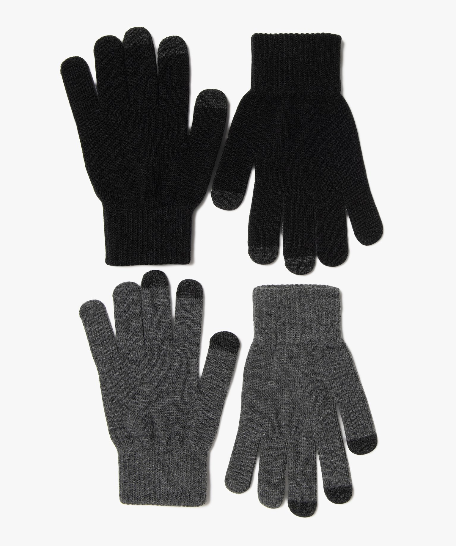 gants garçon compatibles écrans tactiles (lot de 2 paires)