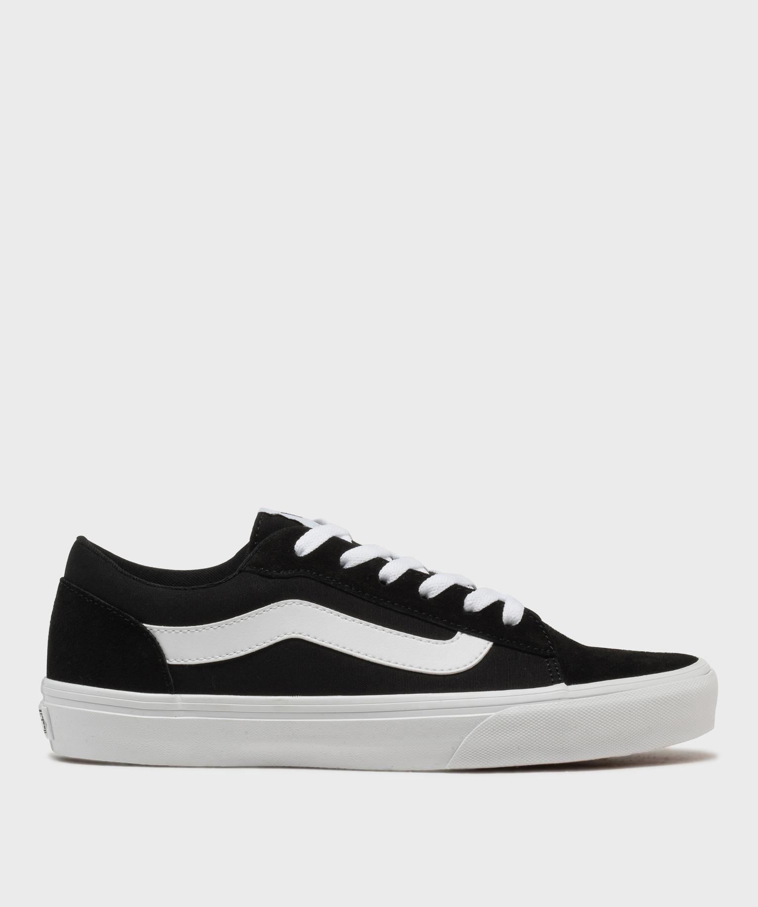 Baskets basses en cuir suédé et textile homme - Vans - 41 - noir standard - VANS