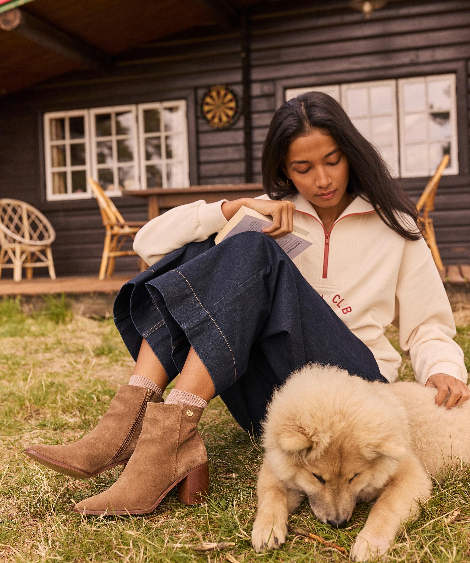 Boots en cuir à talon femme - LuluCastagnette - 40 - beige fonce - LULUCASTAGNETTE