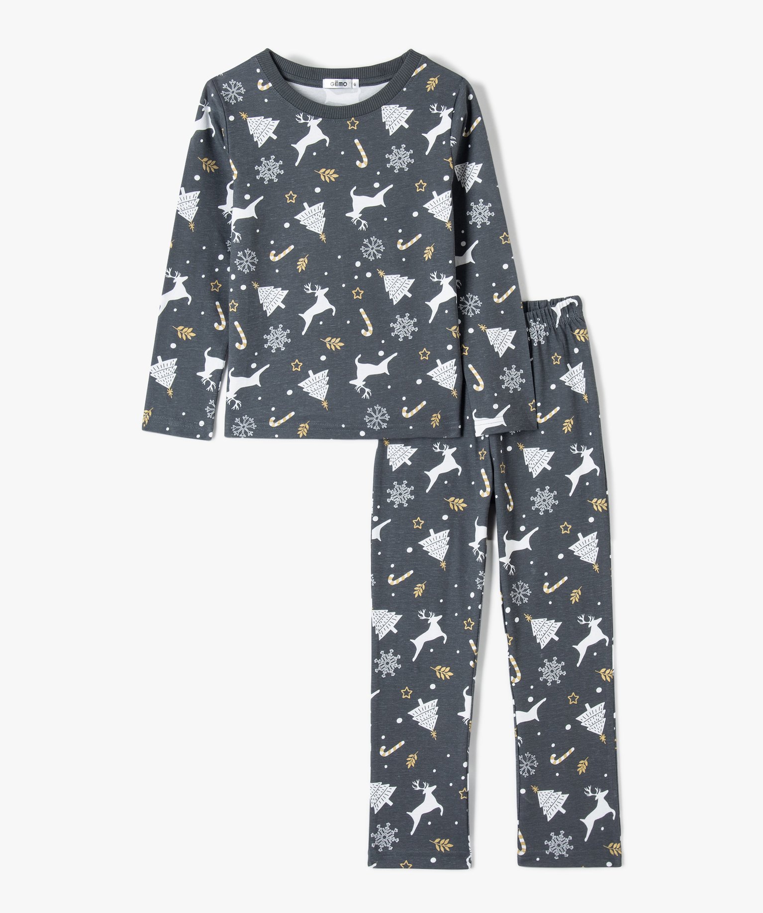 Pyjama fille avec motifs de Noël - GEMO