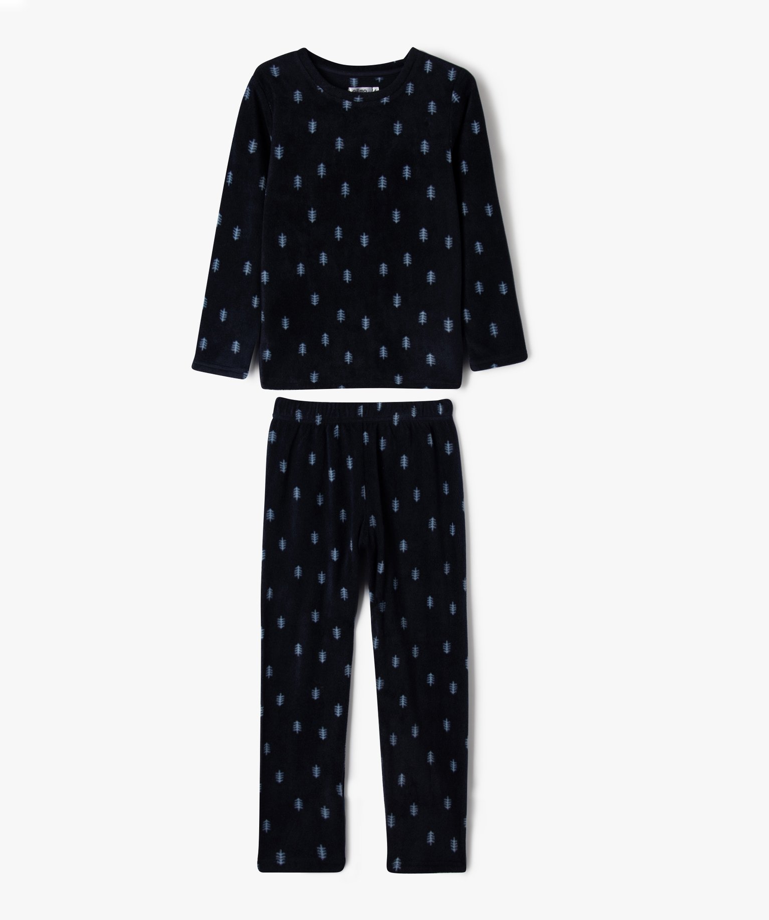 Pyjama en maille polaire à motifs sapins garçon - 3 - imprime - GEMO