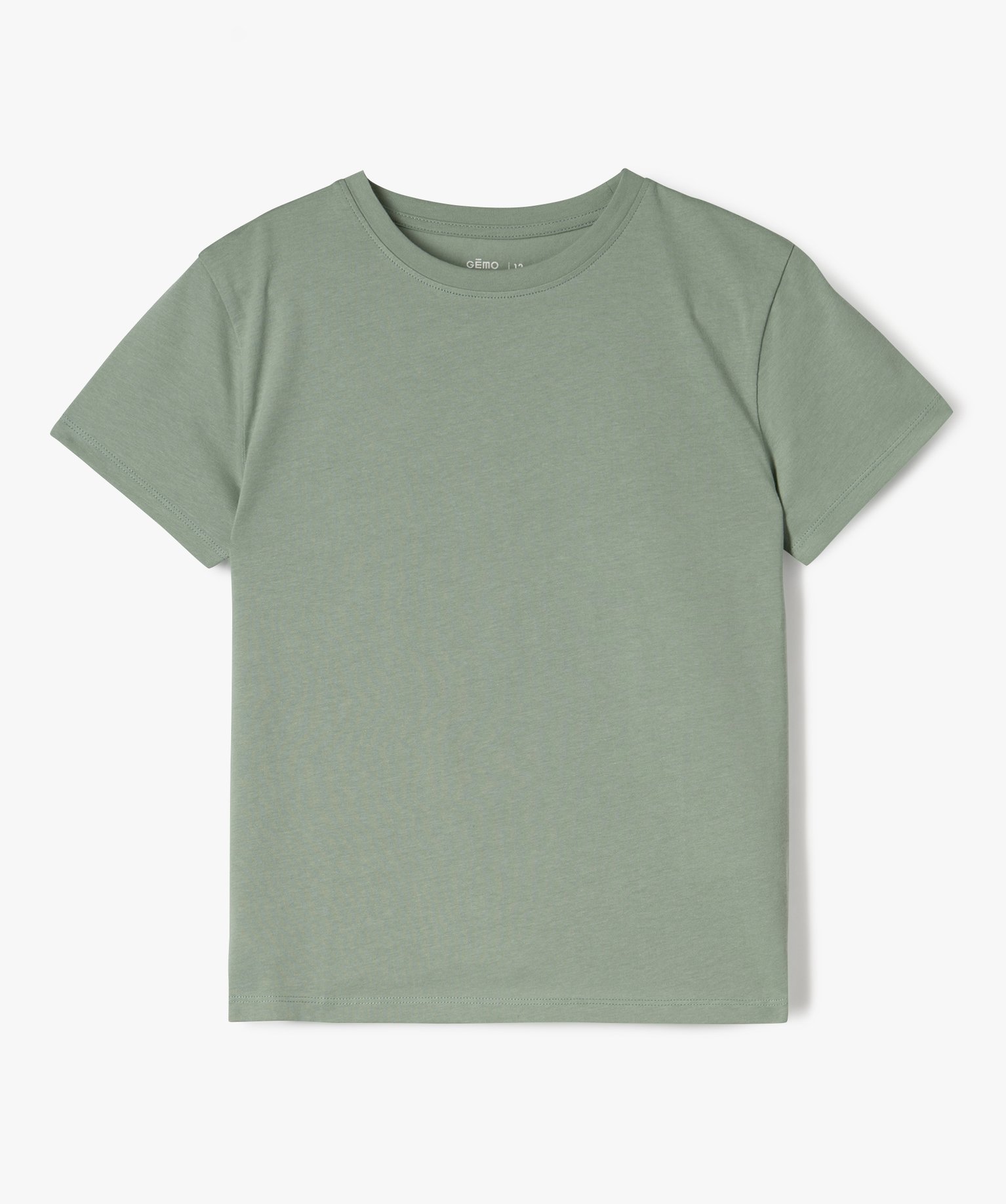 T-shirt Unisexe Enfant/ado 3-16 Ans - Manches Courtes, Col Rond - Tissu Glace Soie Doux - Basique Décontracté, Sport
