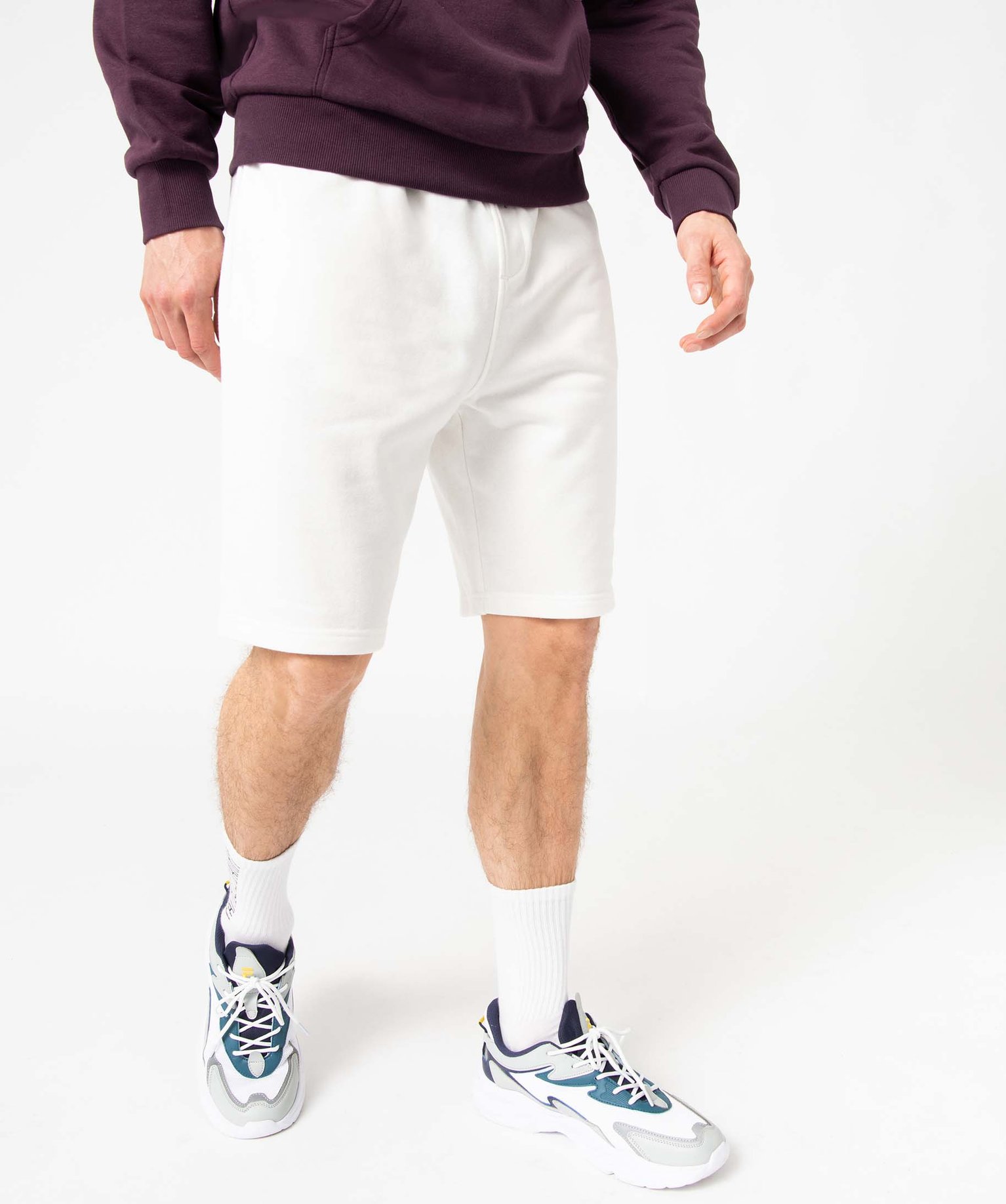 Bermuda homme en maille extensible - XL - blanc - GEMO