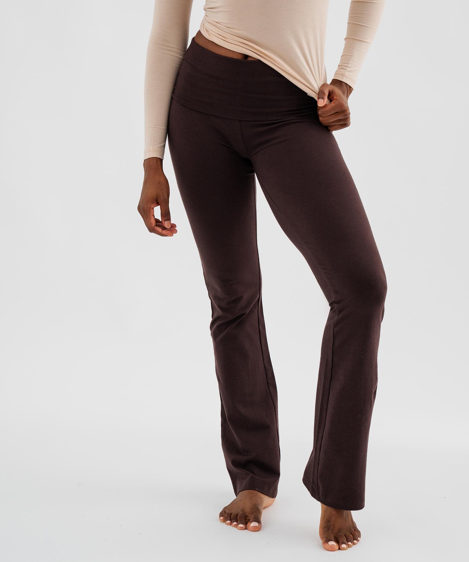 Pantalon loungewear flare femme - 38-40/M - marron fonce - GEMO