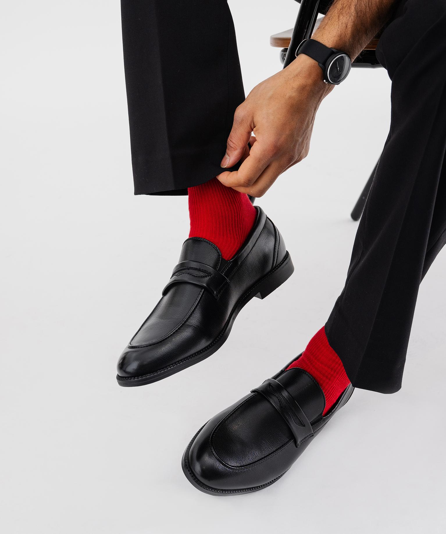 Mocassins avec bandeau fantaisie homme - Mario Baldano - 40 - noir standard - MARIO BALDANO