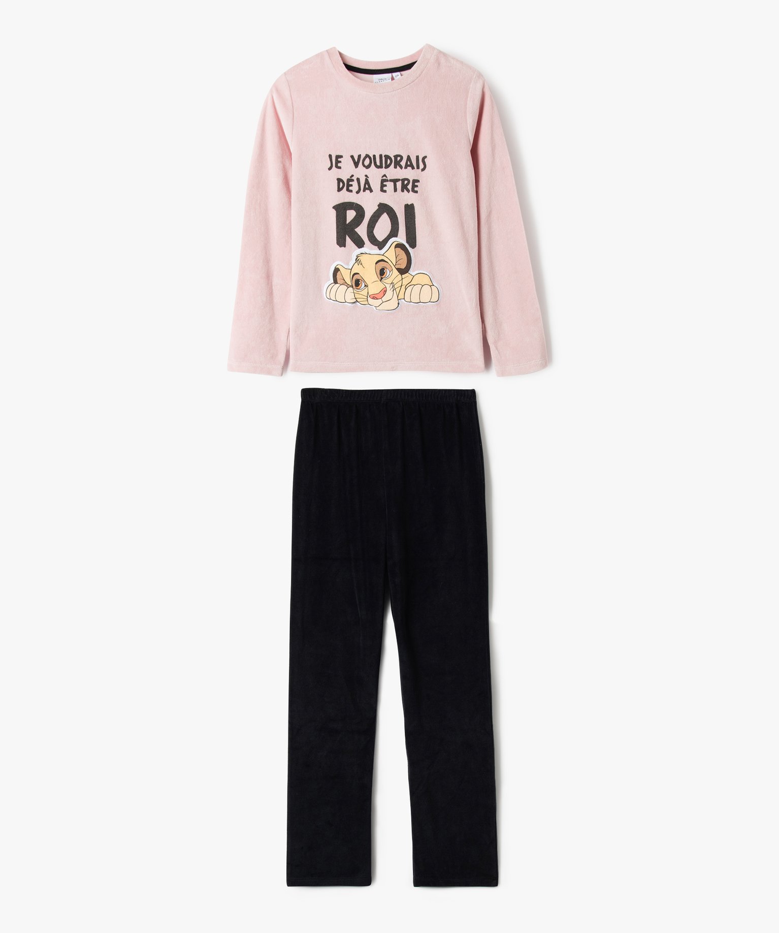 Pyjama en velours motif Le Roi Lion fille - Disney - 12 - violet - ROI LION